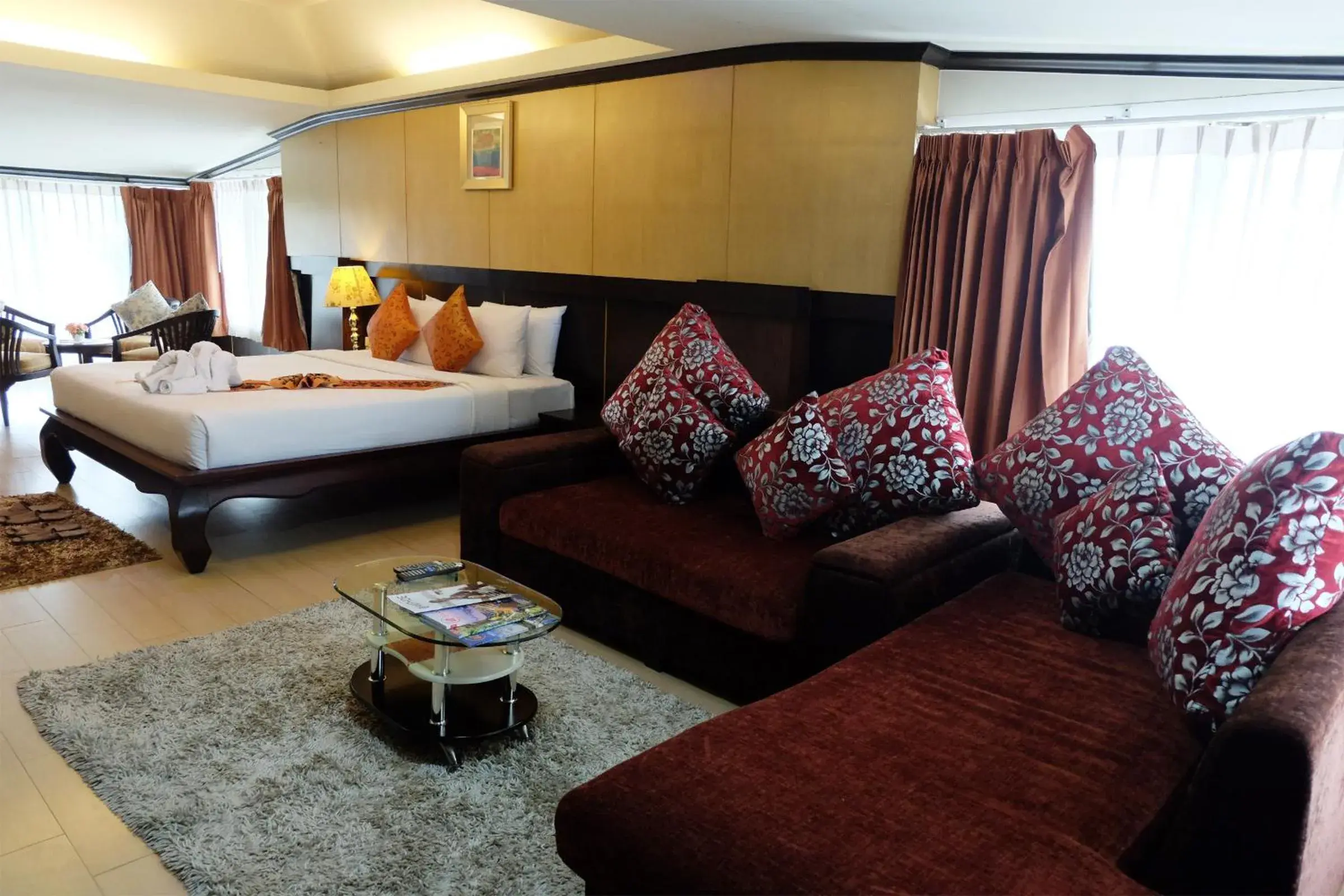 Living room, Bed in Grand Hill Resort and Spa