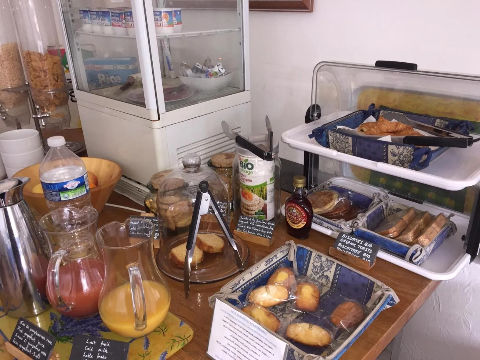 Continental breakfast in Hotel Cayrons Vence & St Paul de Vence