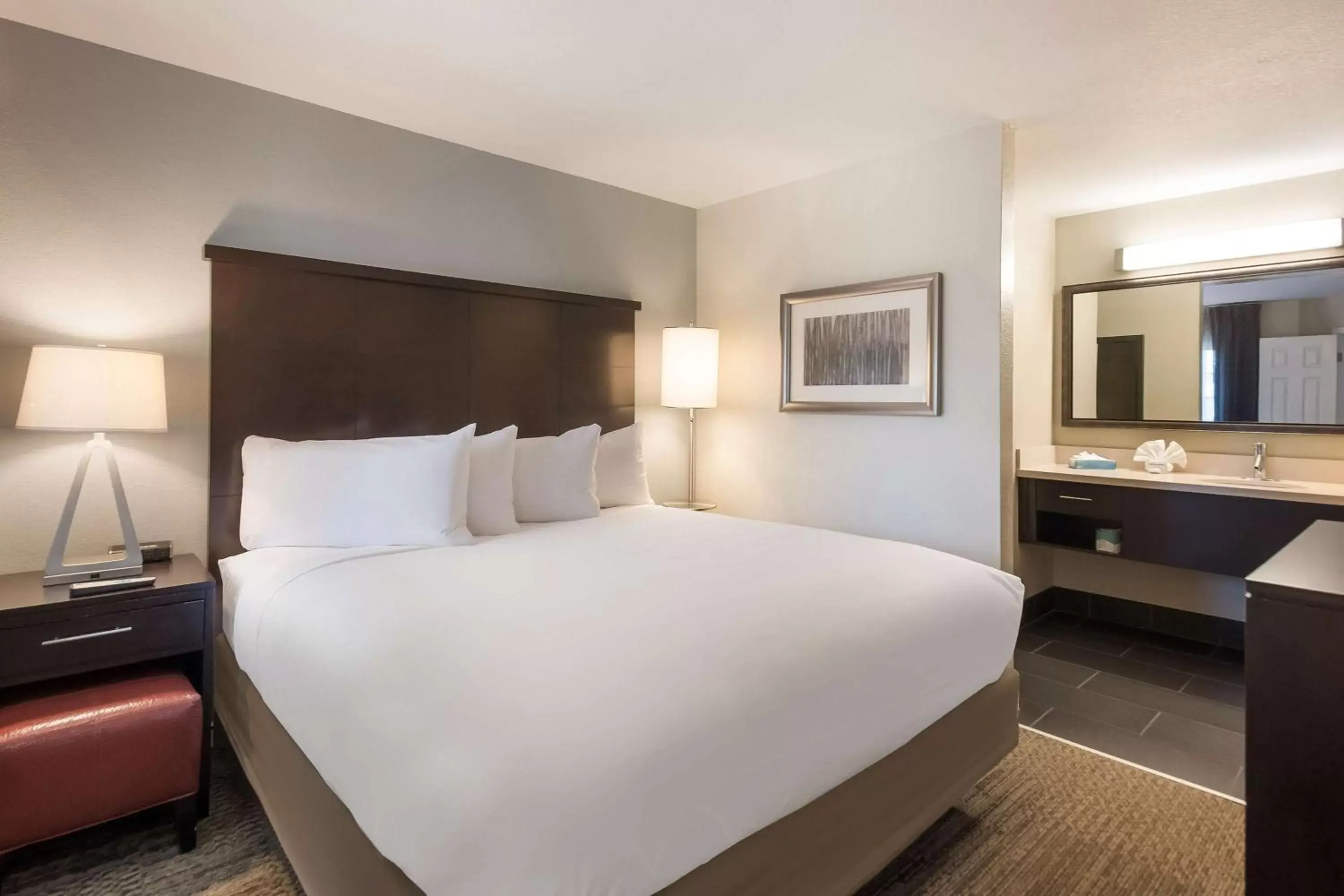 Photo of the whole room, Bed in Sonesta ES Suites Dulles Airport