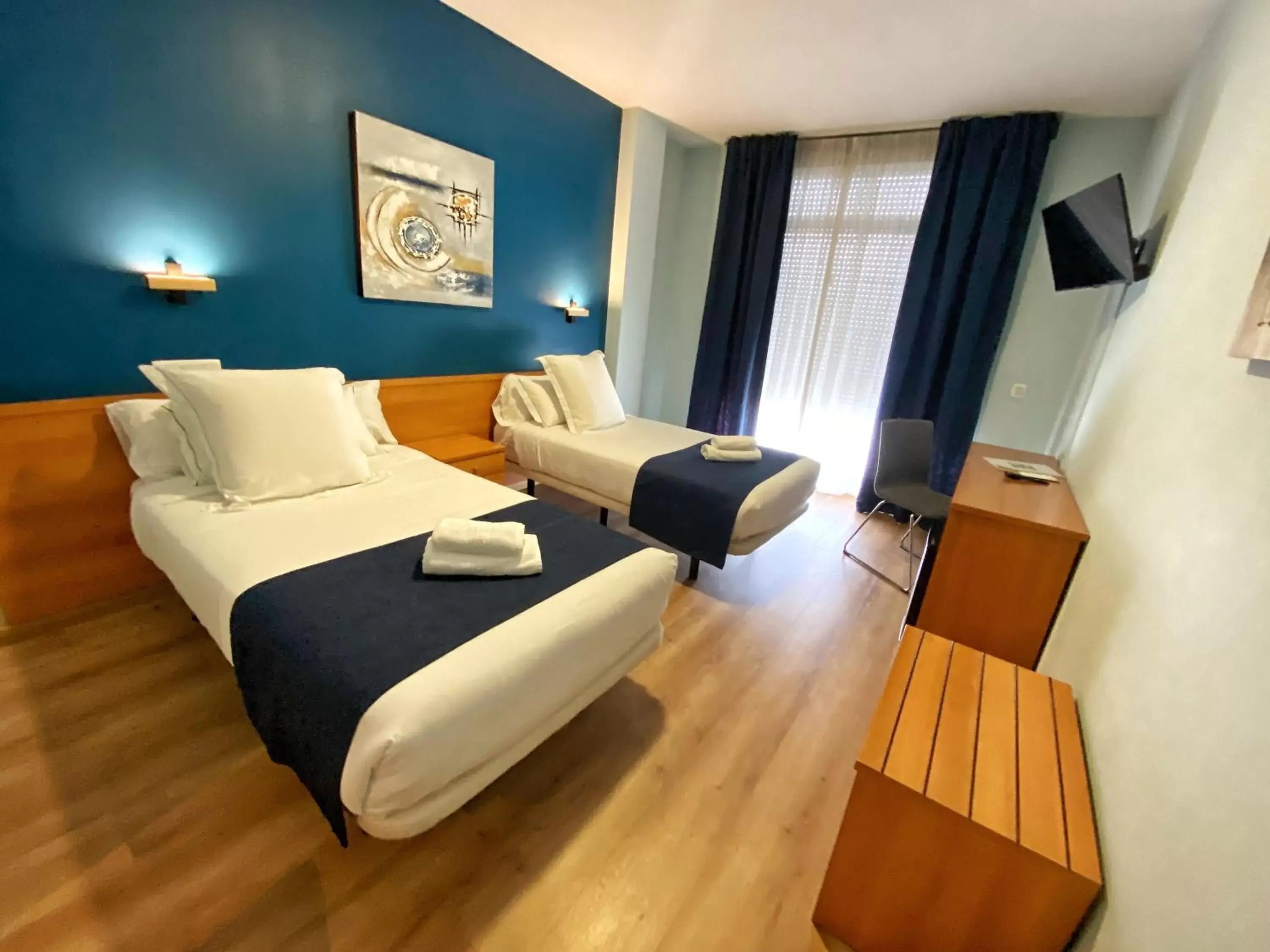 Bed in Hotel Ribeira Sacra