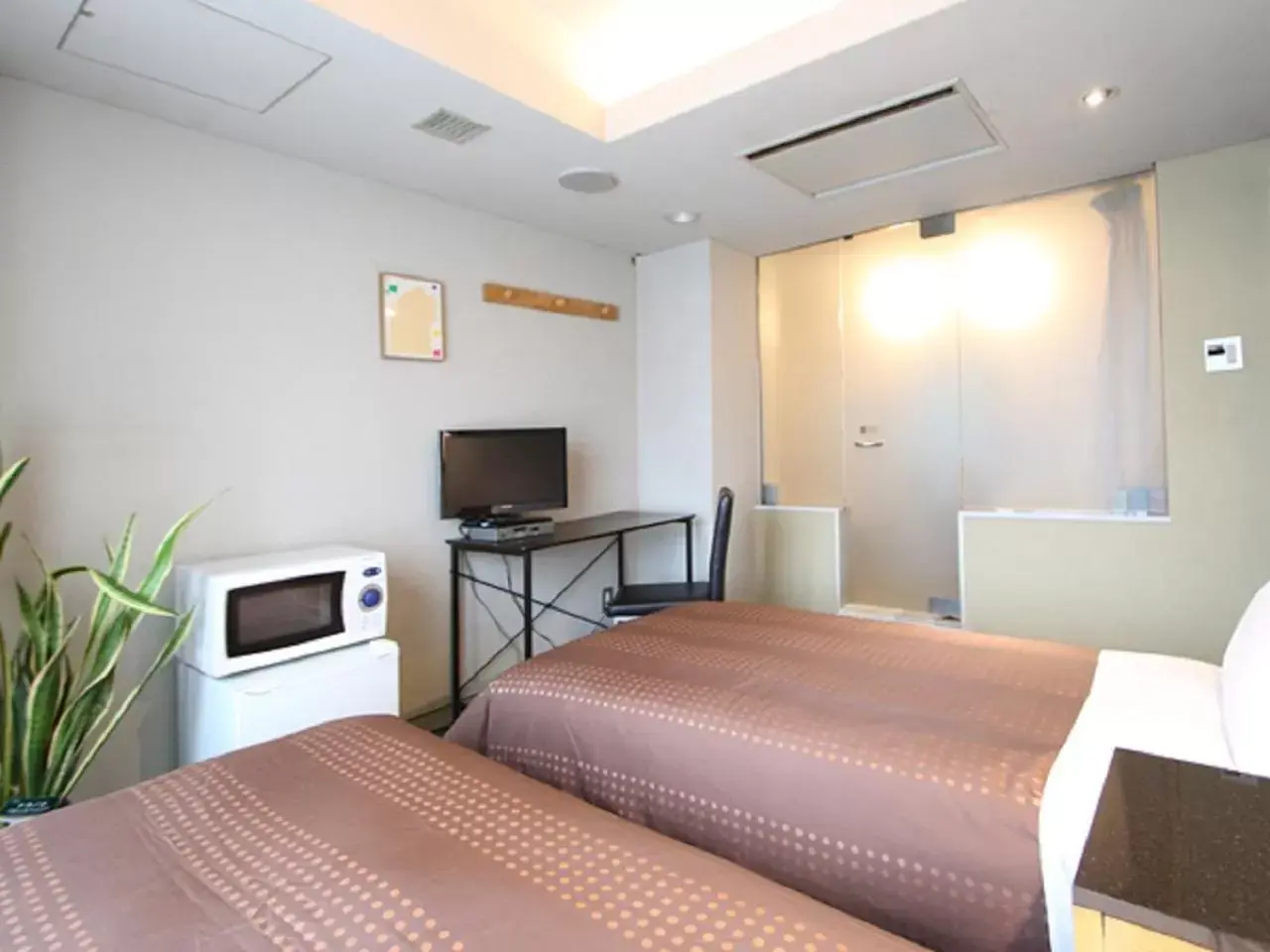 TV and multimedia, Bed in HOTEL LiVEMAX BUDGET Yumoto