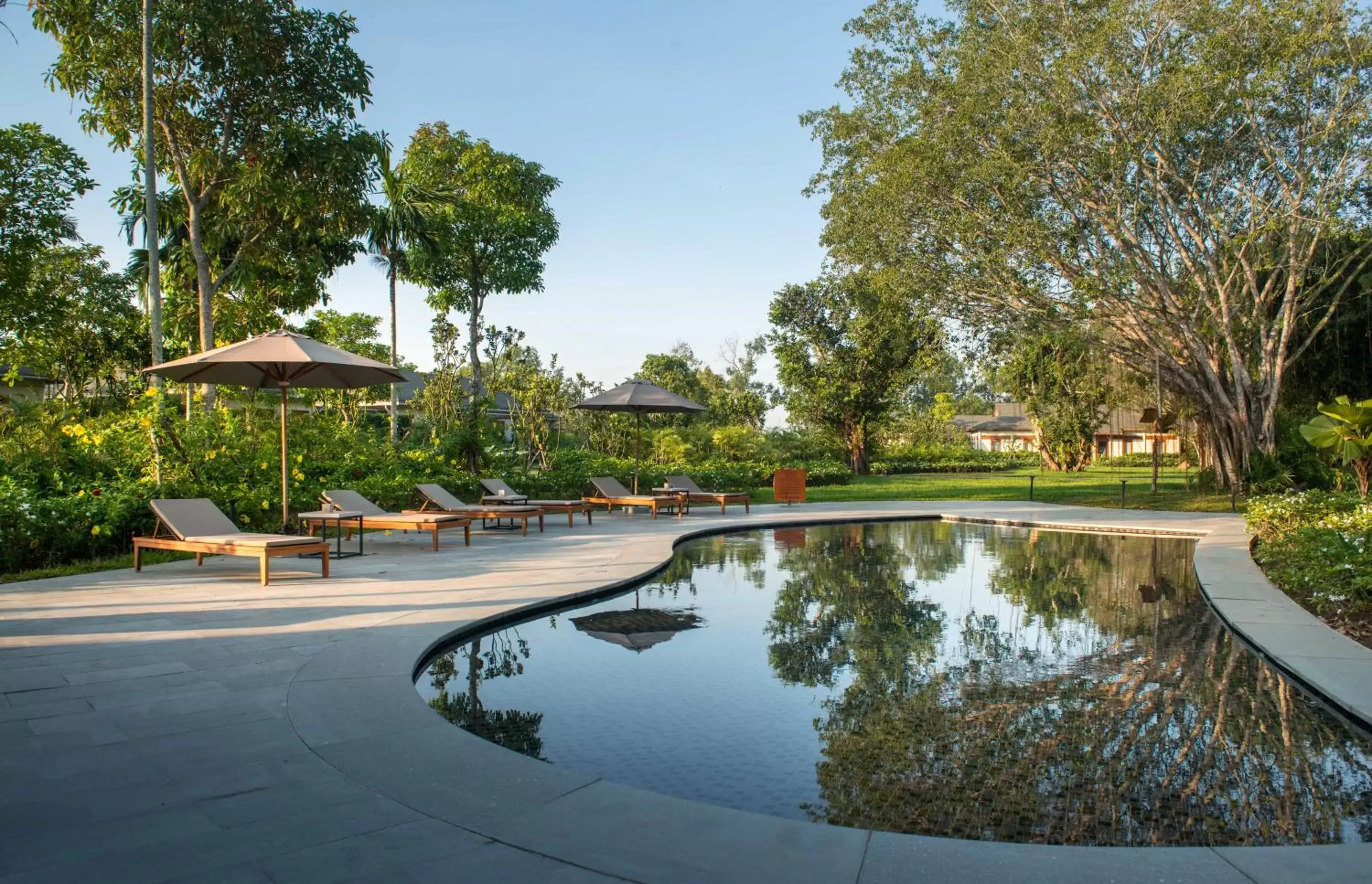 Children play ground, Swimming Pool in Azerai Can Tho