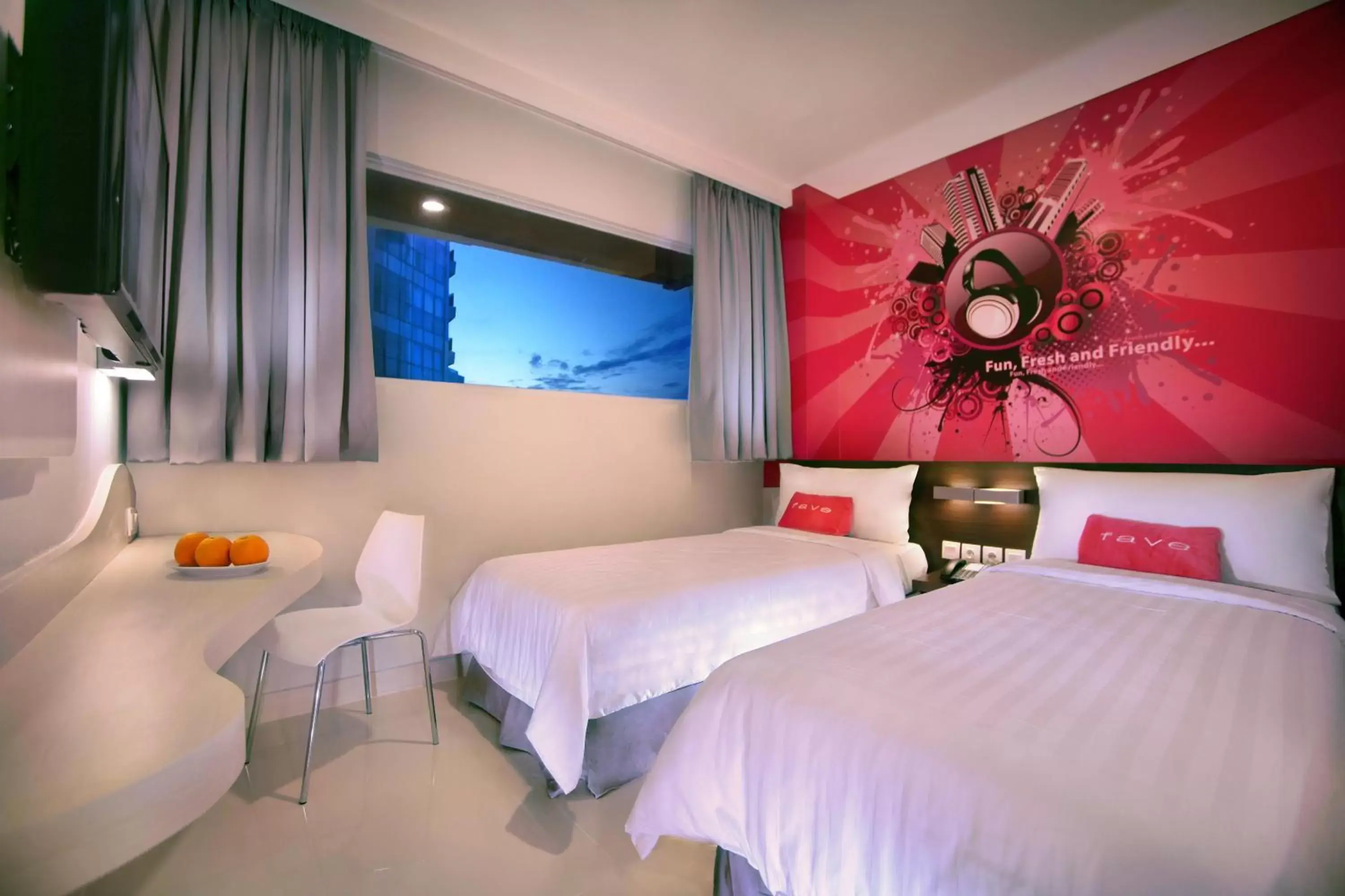 Bed in favehotel Gatot Subroto Jakarta Bed in favehotel Gatot Subroto Jakarta
