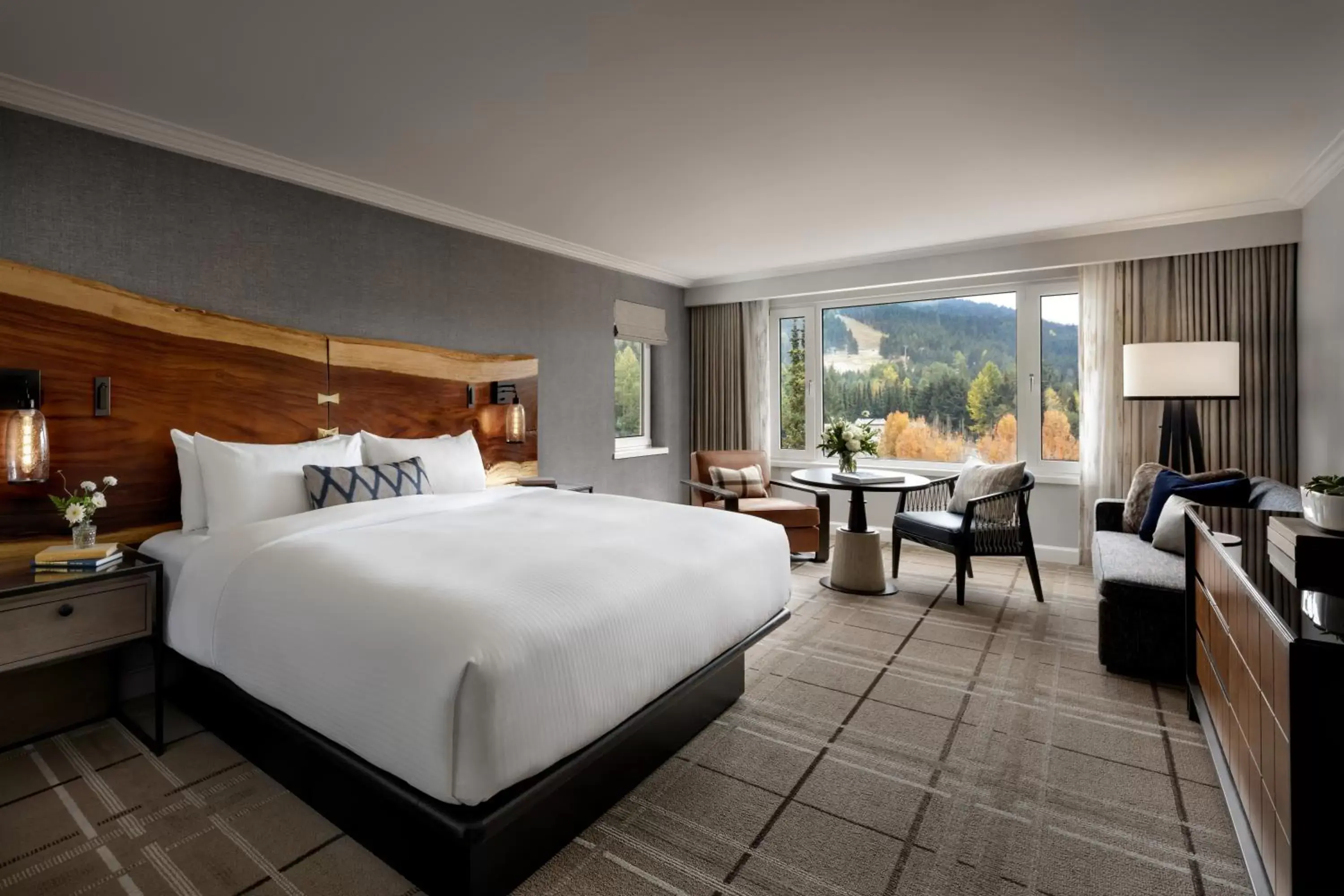 Bed in Fairmont Chateau Whistler