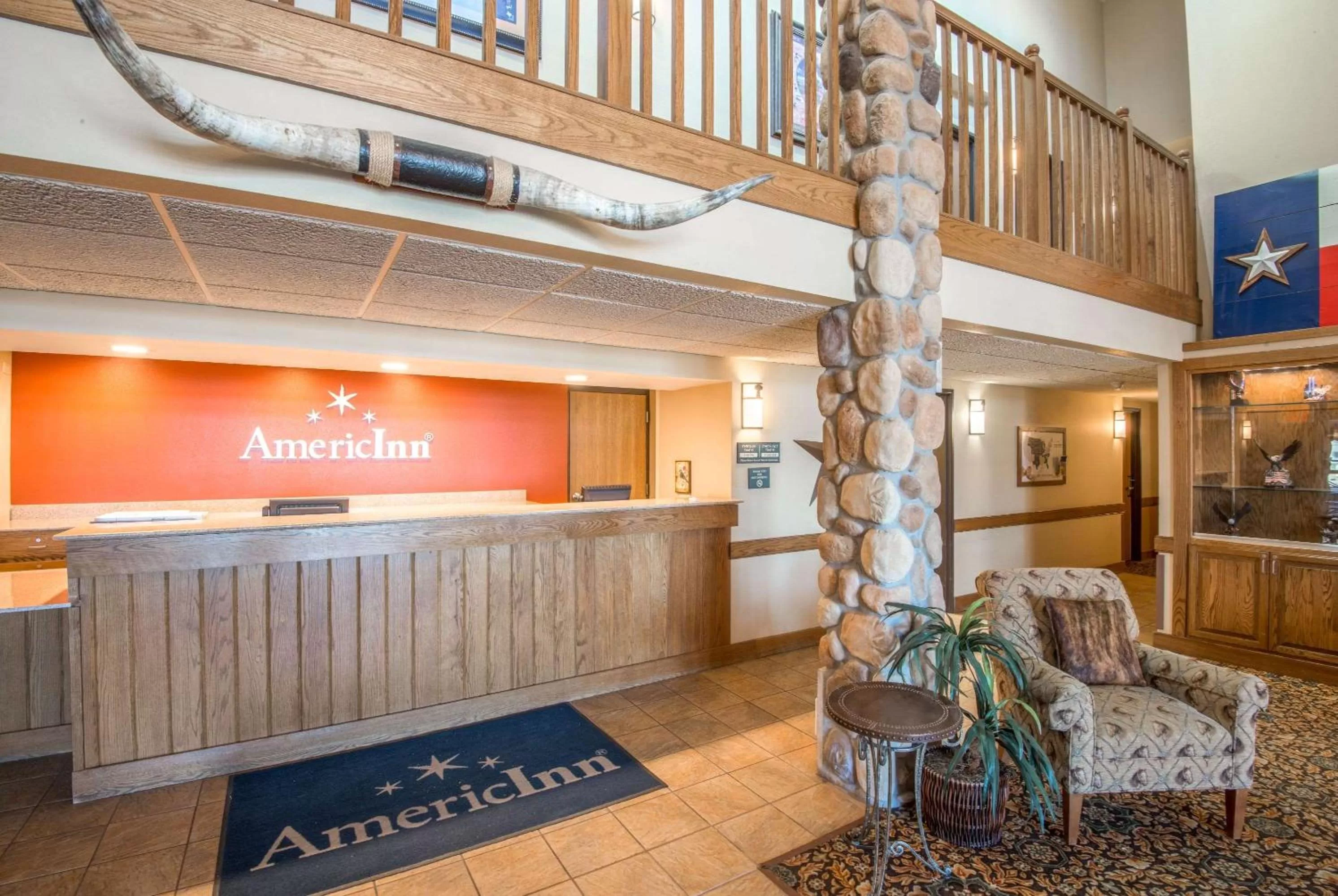 Lobby or reception in AmericInn by Wyndham Pampa Event Center