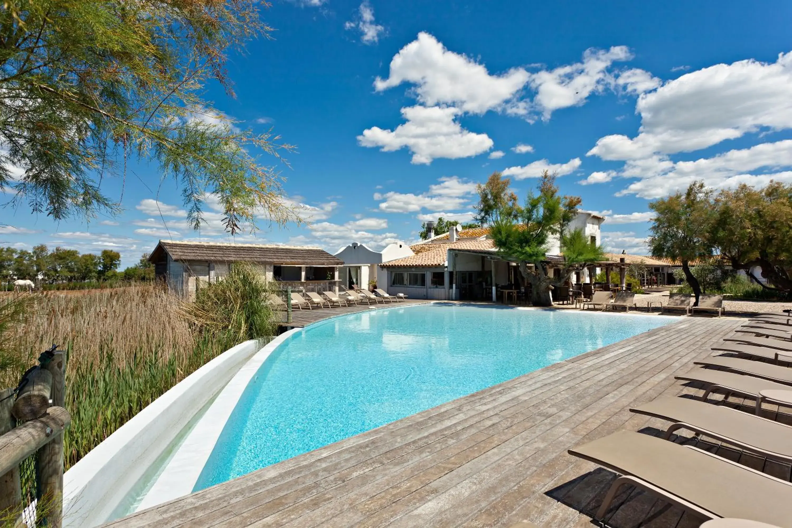 Swimming Pool in Hotel Restaurant Les Arnelles