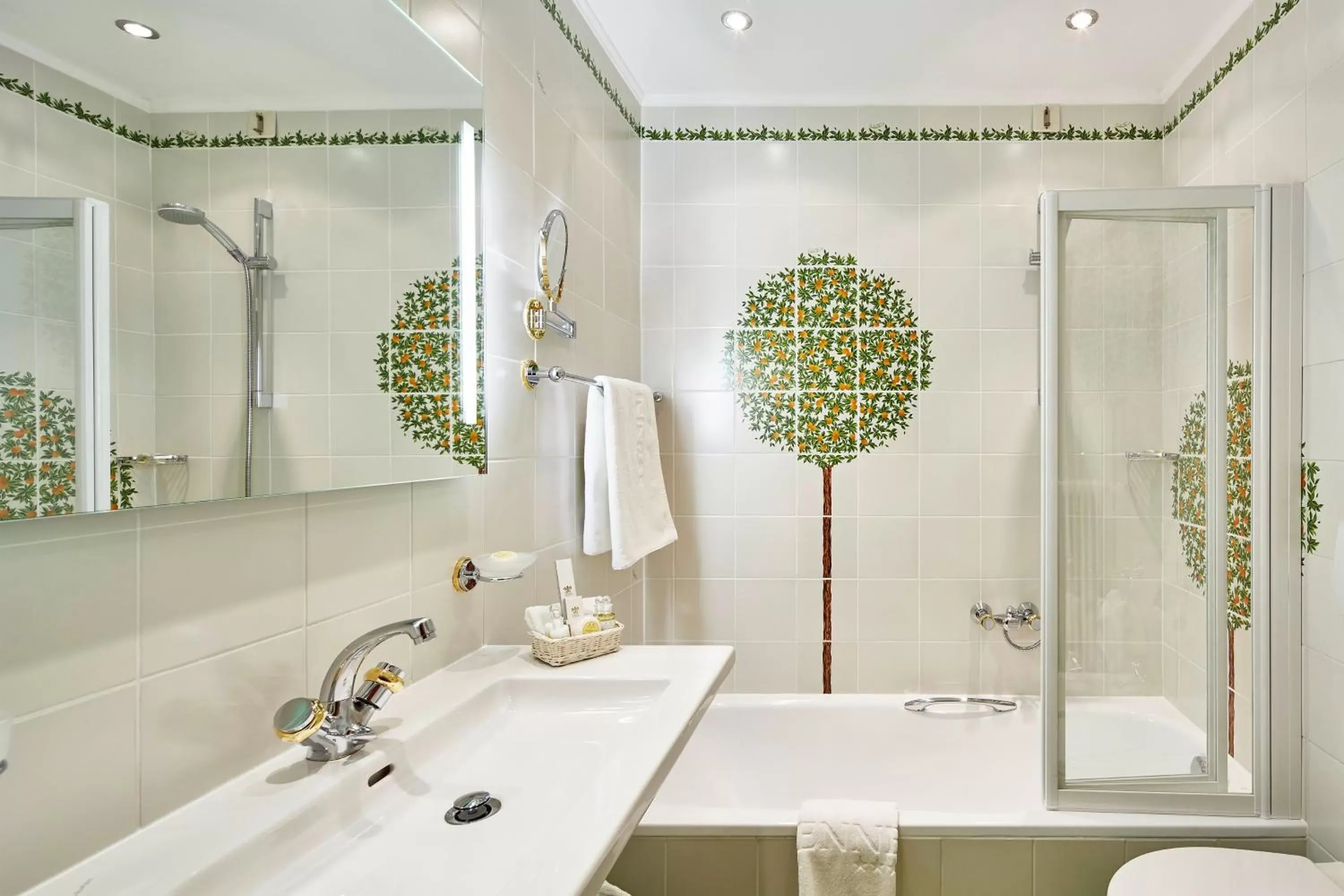 Bathroom in Relais & Châteaux Hotel Tennerhof