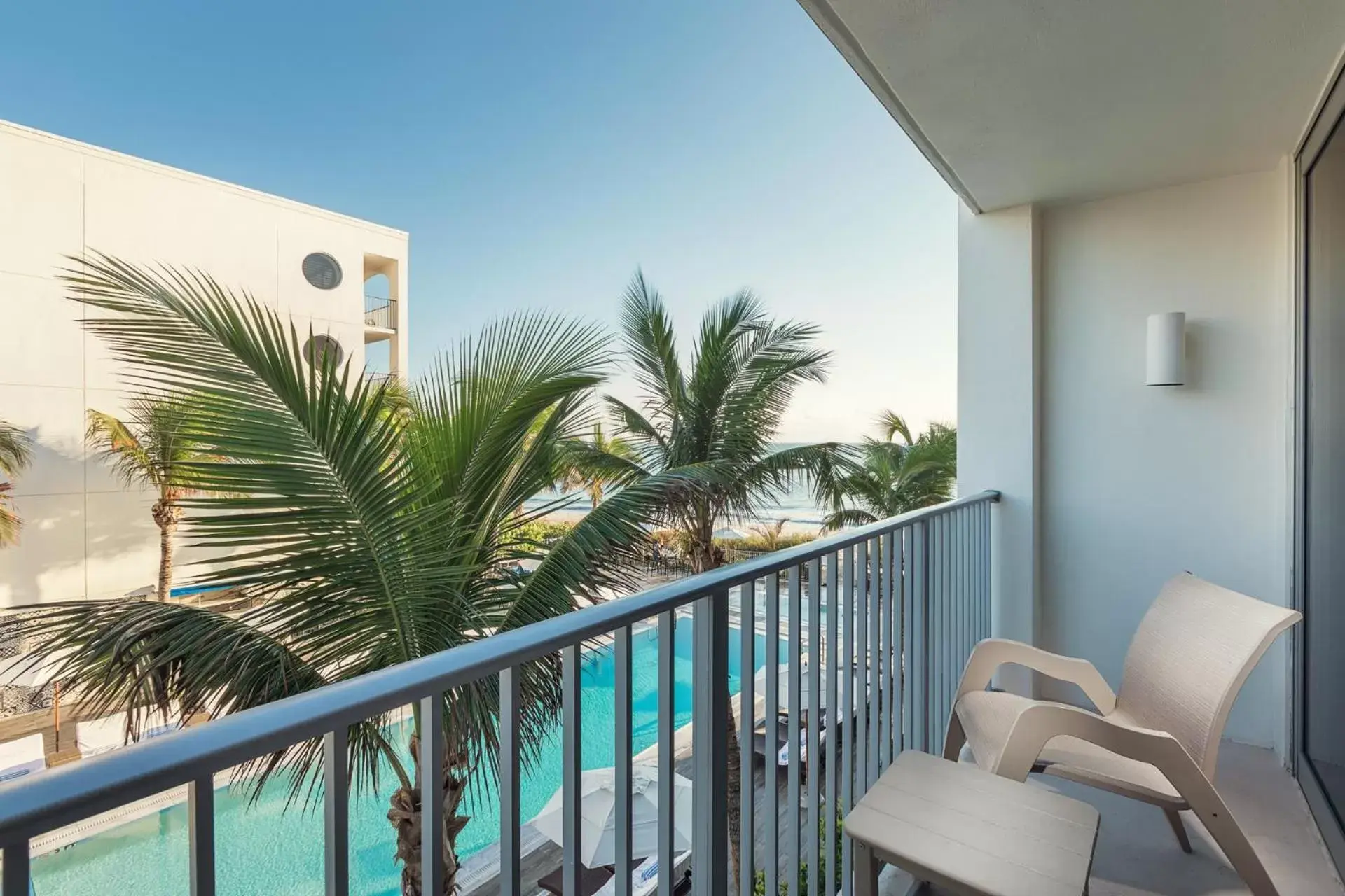 Balcony/Terrace, Pool View in Costa d'Este Beach Resort & Spa