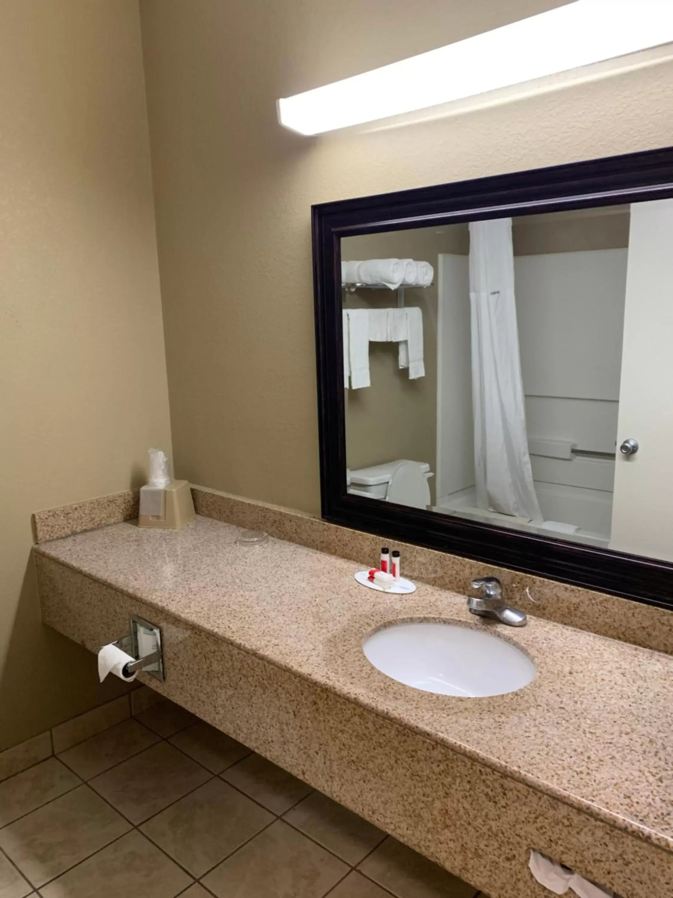 Bathroom in Super 8 by Wyndham Hernando