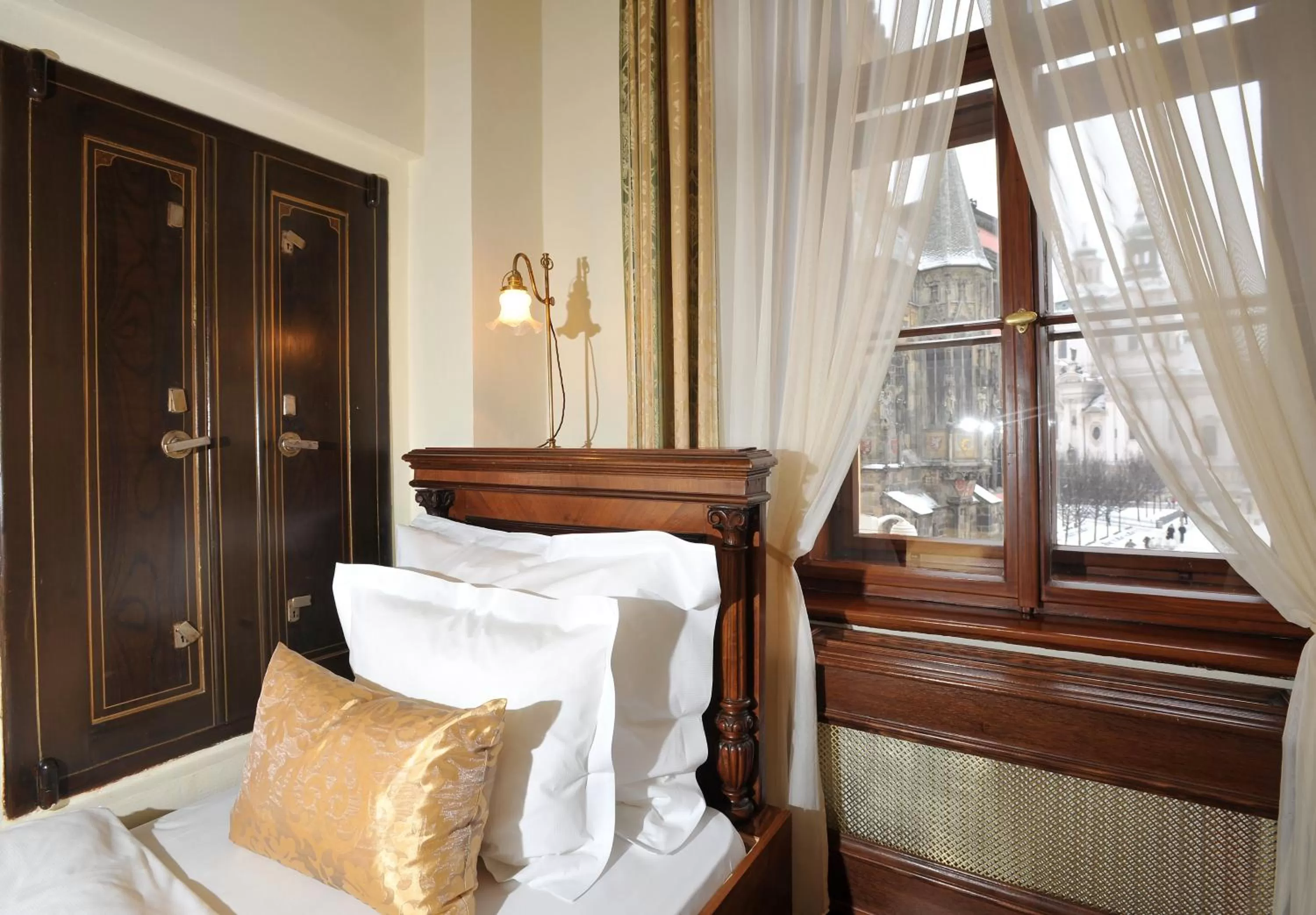 Bed in Grand Hotel Praha