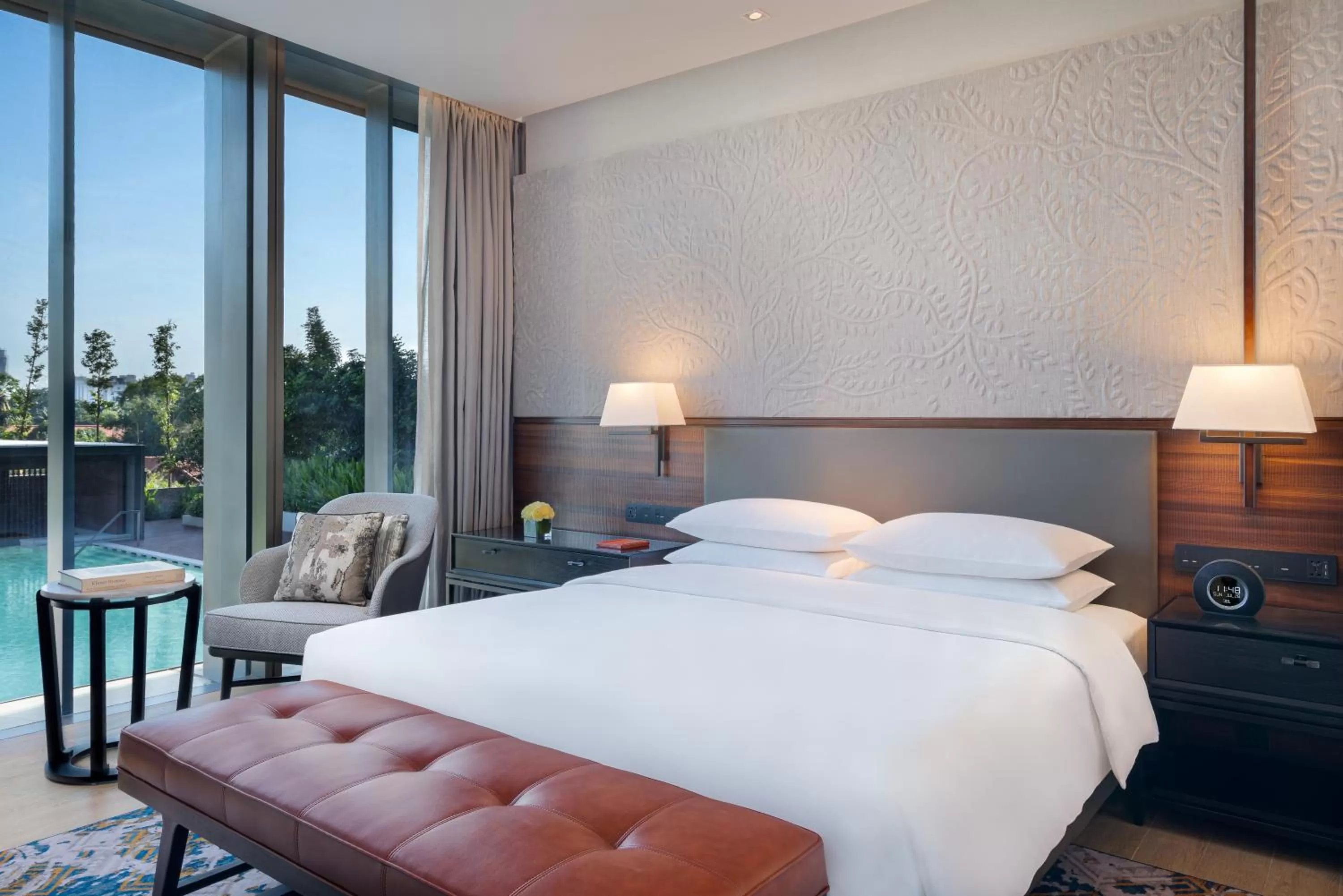 Bed in Hyatt Regency Phnom Penh