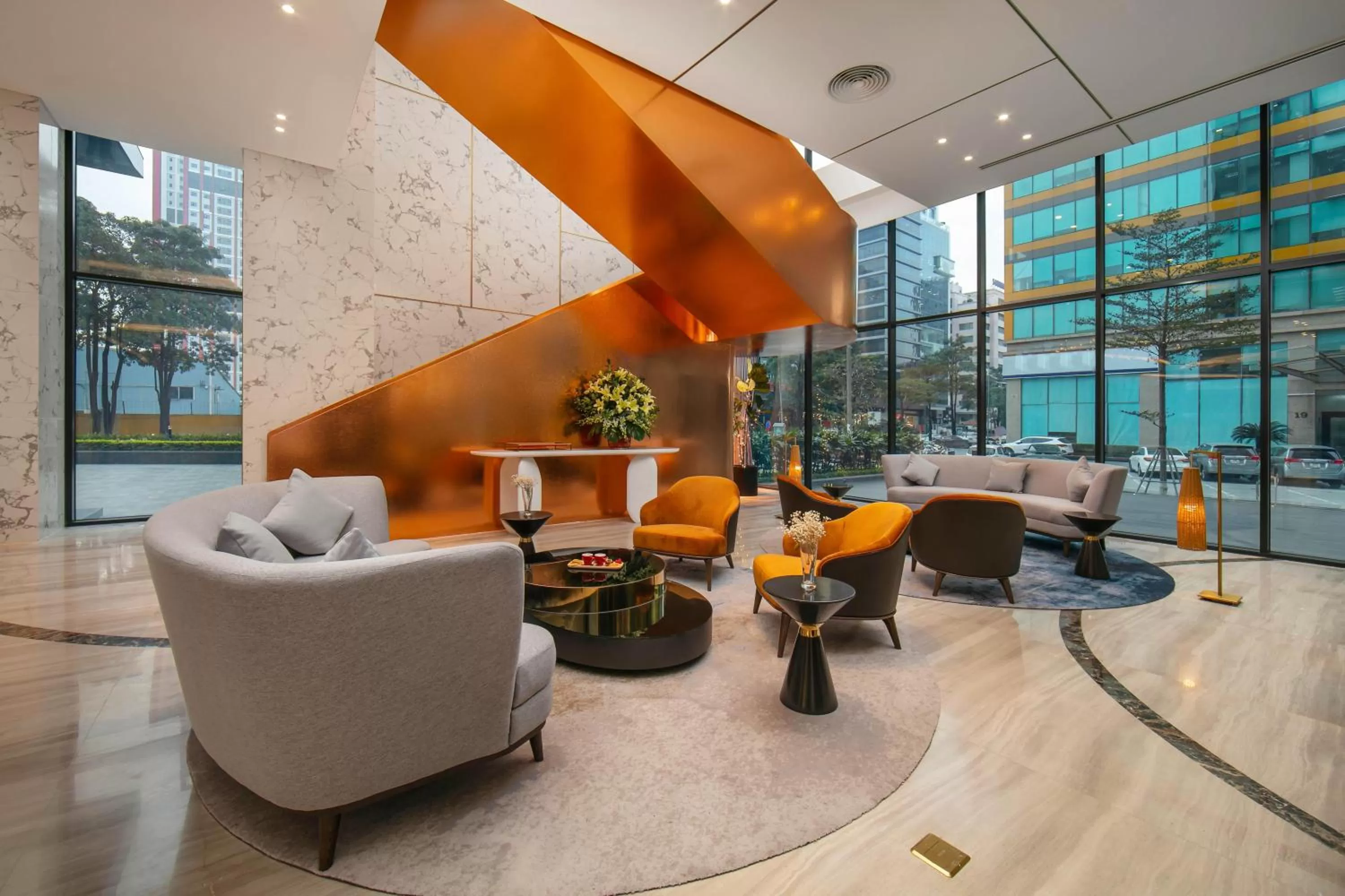 Communal lounge/ TV room in Mövenpick Living West Hanoi