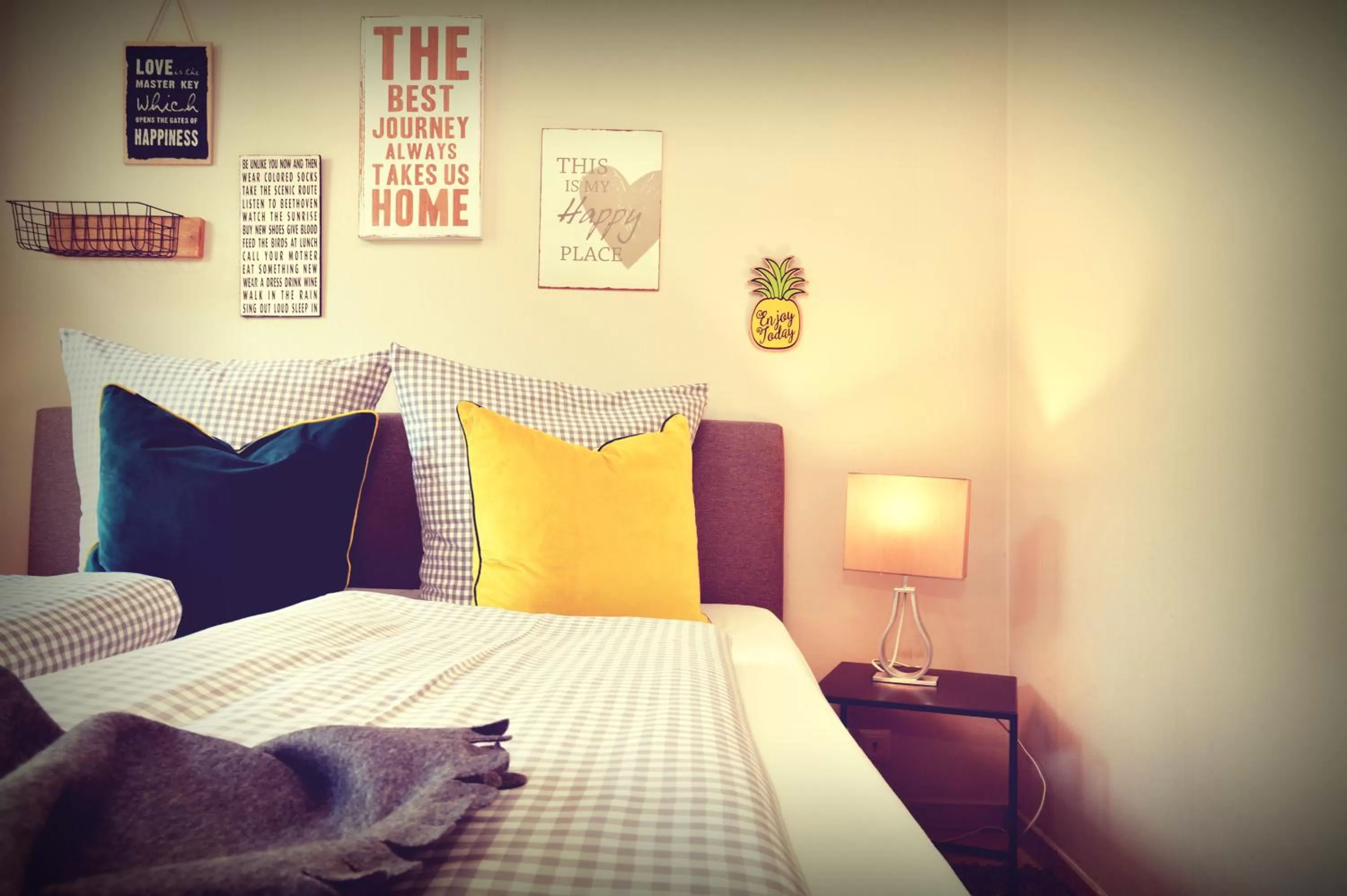 Decorative detail, Bed in Hotel Nagel