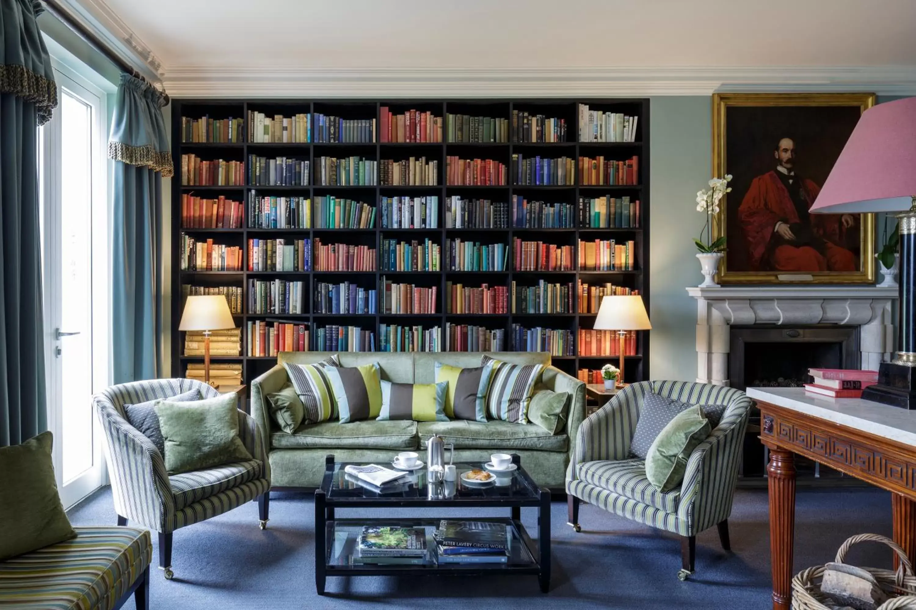 Library in Bowood Hotel, Spa, and Golf Resort