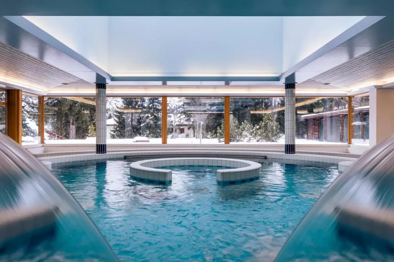 Spa and wellness centre/facilities, Swimming Pool in Faern Arosa Altein