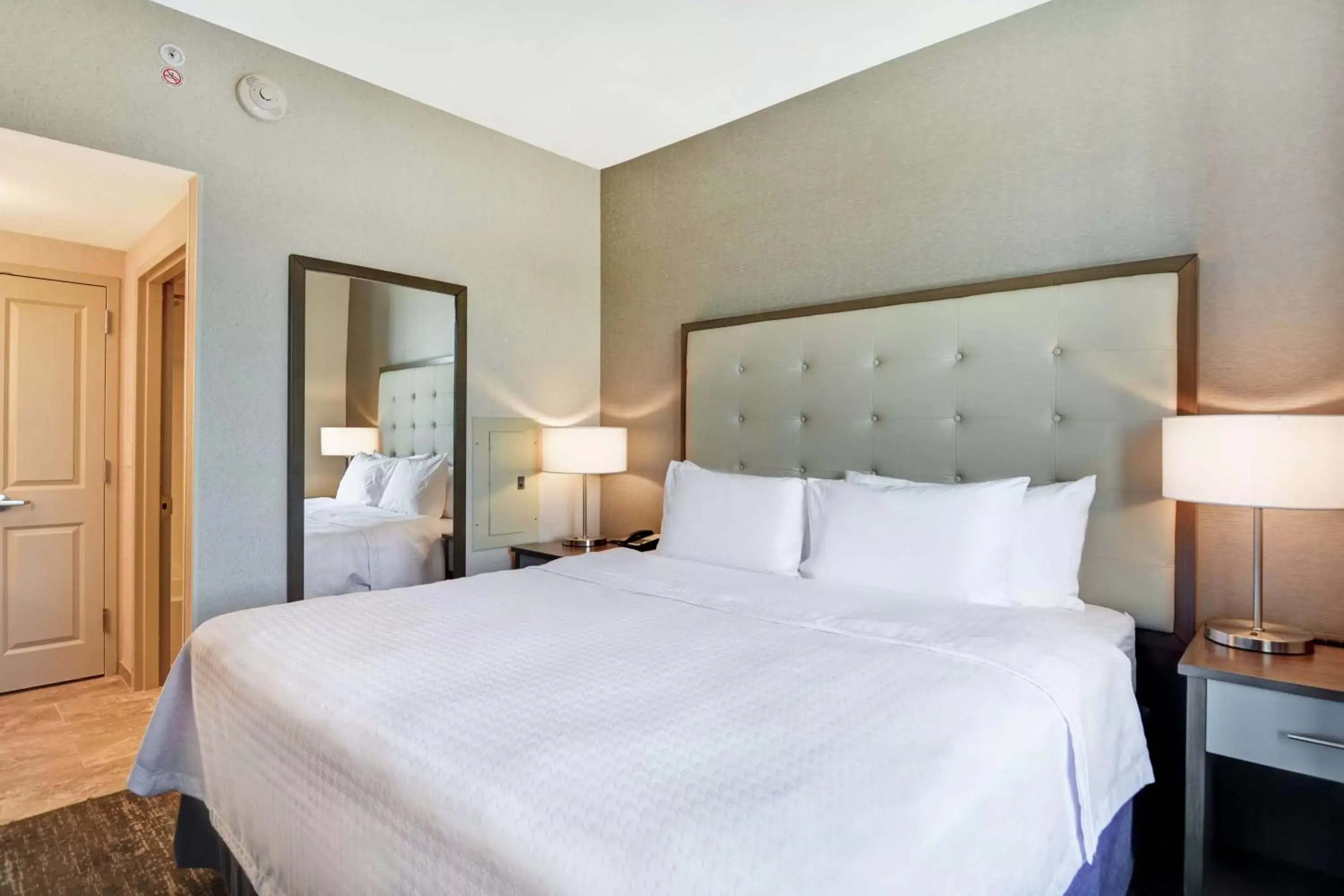 Bed in Homewood Suites By Hilton Poughkeepsie