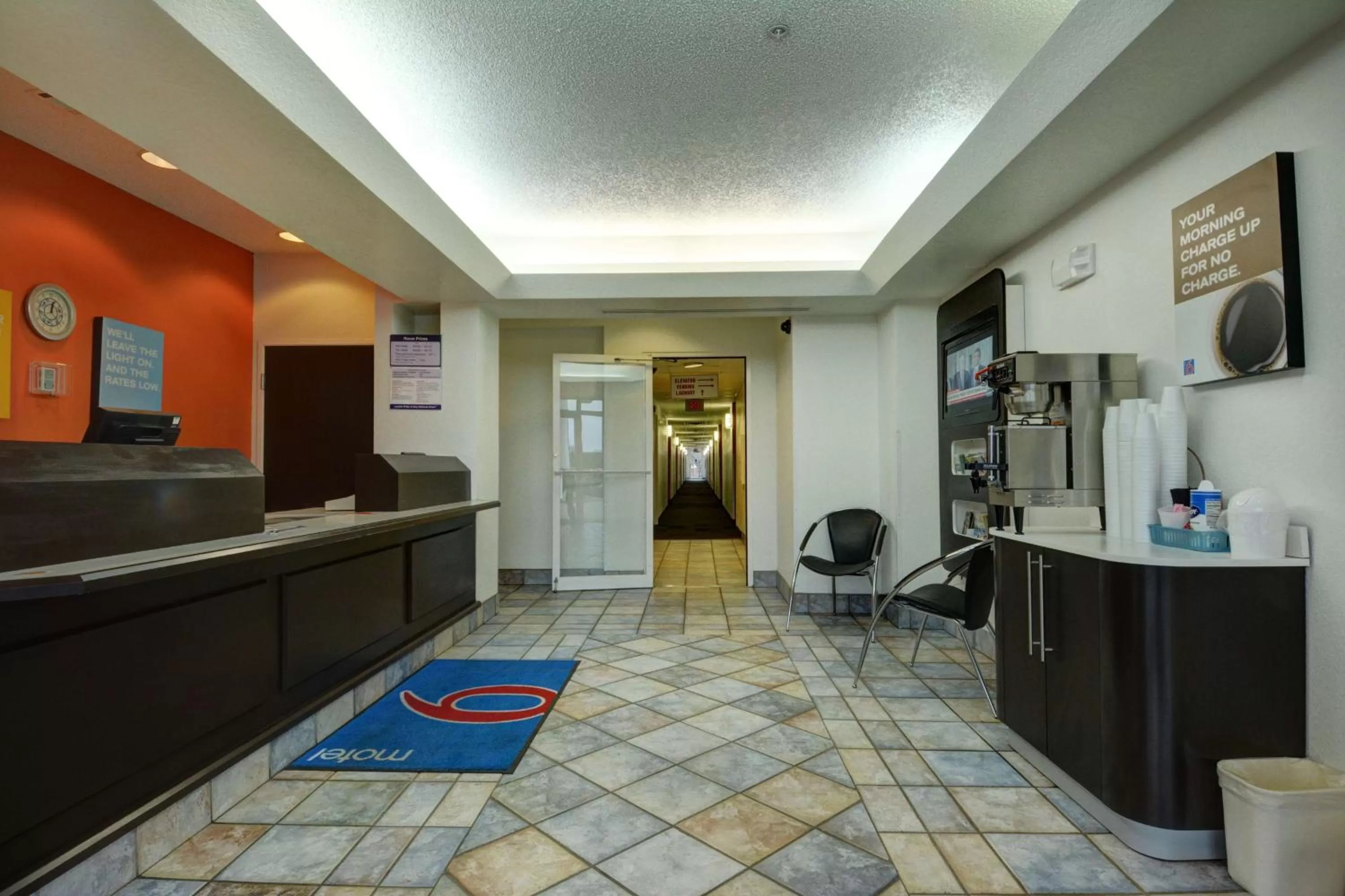 Lobby or reception in Motel 6-Denison, TX