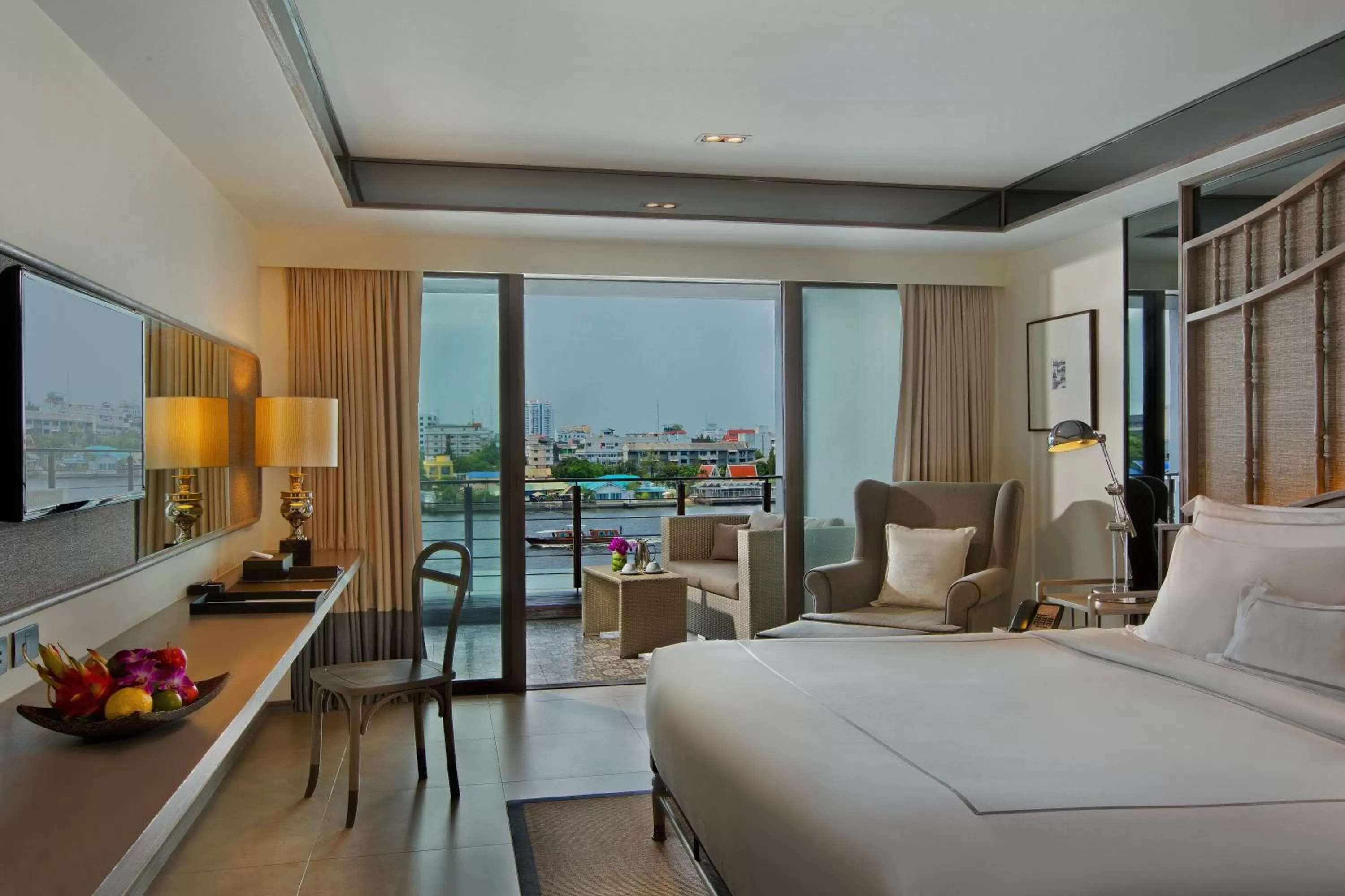 Deluxe Riva Room with River View and Balcony in Riva Surya Bangkok