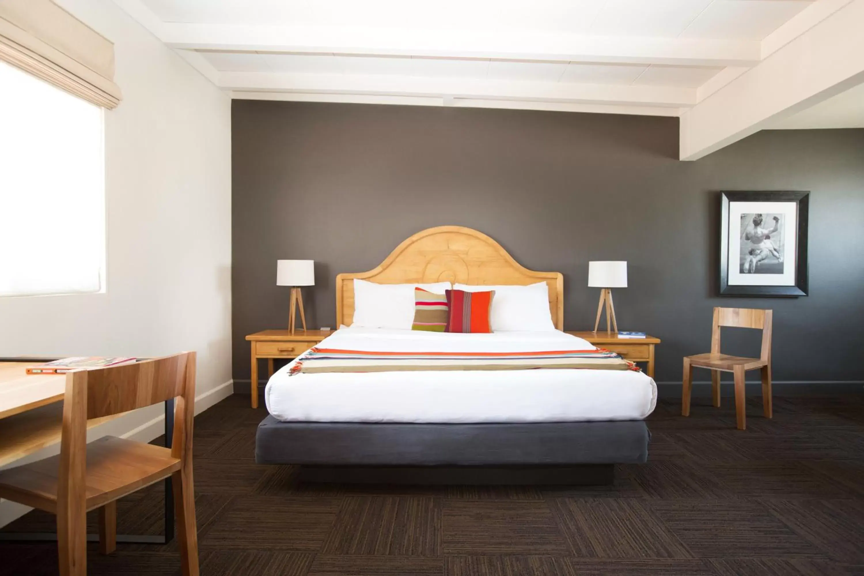 Bedroom, Bed in Santiago Resort - Palm Springs Premier Gay Men’s Resort