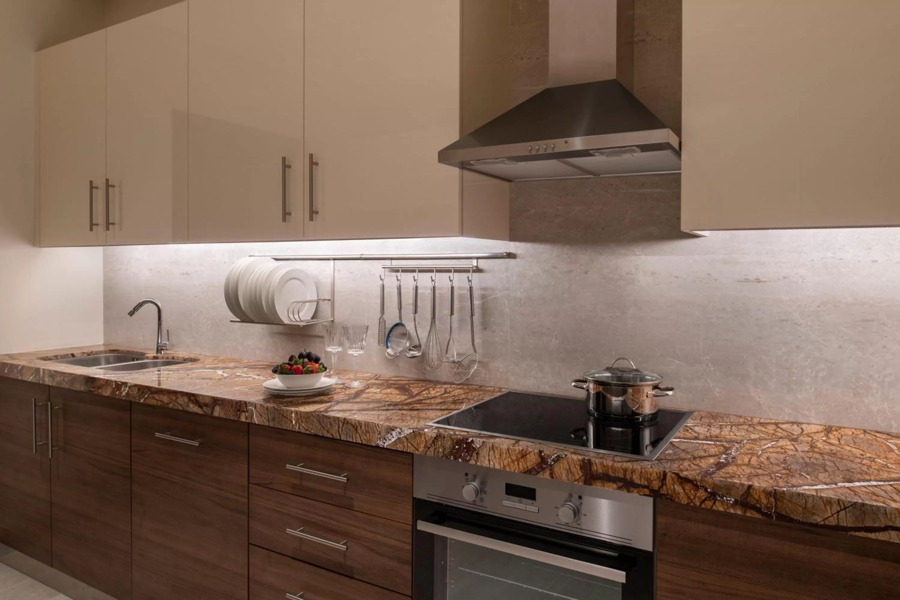 Kitchen or kitchenette in The St. Regis Marsa Arabia Island, The Pearl Qatar