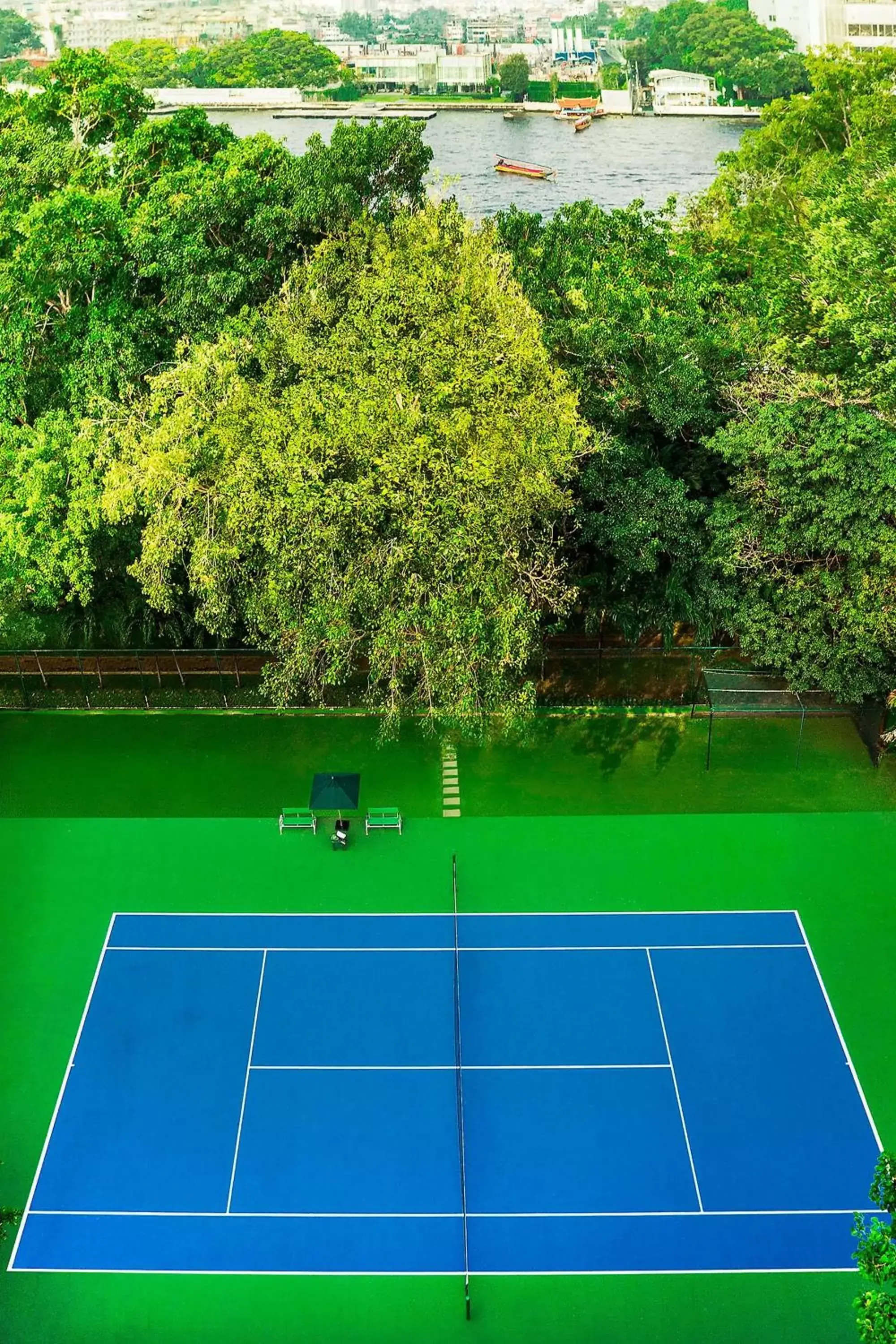 Tennis court in Royal Orchid Sheraton Hotel and Towers