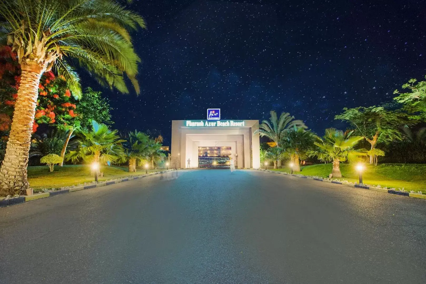 Facade/entrance, Property Building in Pharaoh Azur Resort