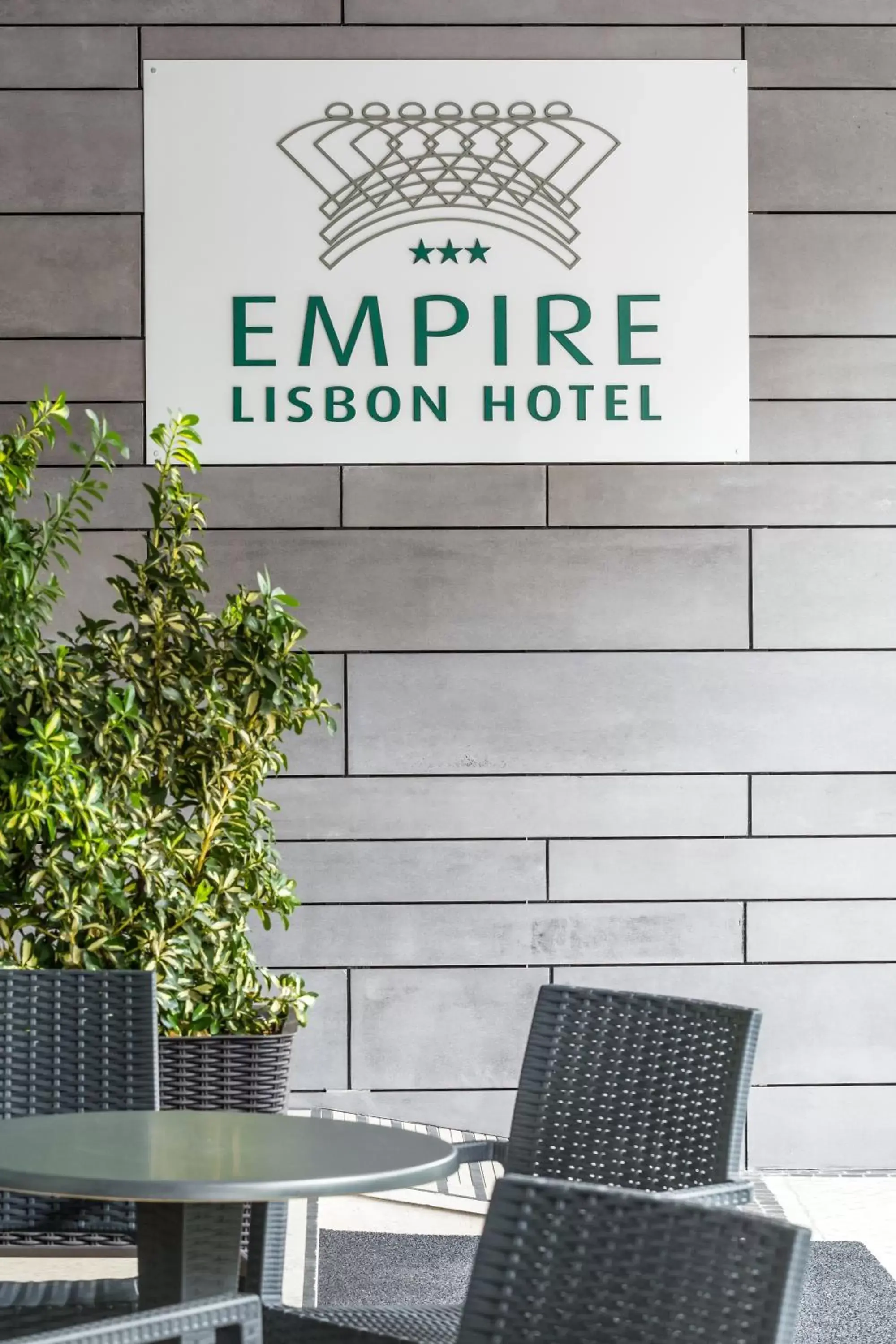 Patio in Empire Lisbon Hotel