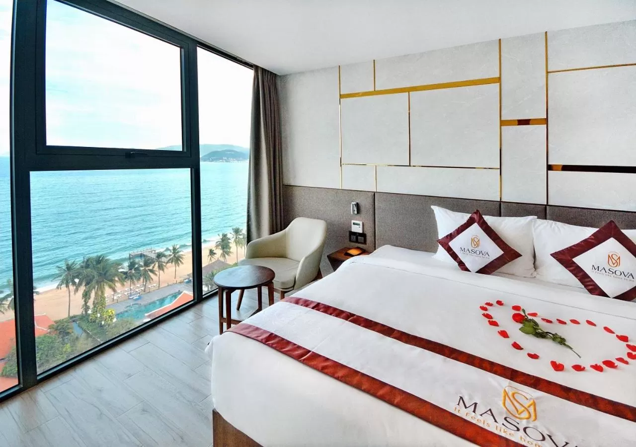 Sea view, Bed in Masova Hotel