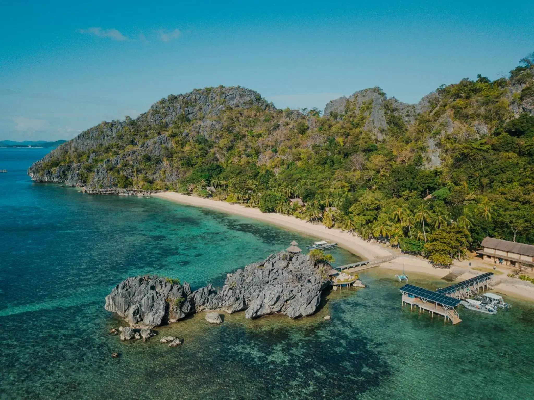 Bird's-eye View in Sangat Island Dive Resort