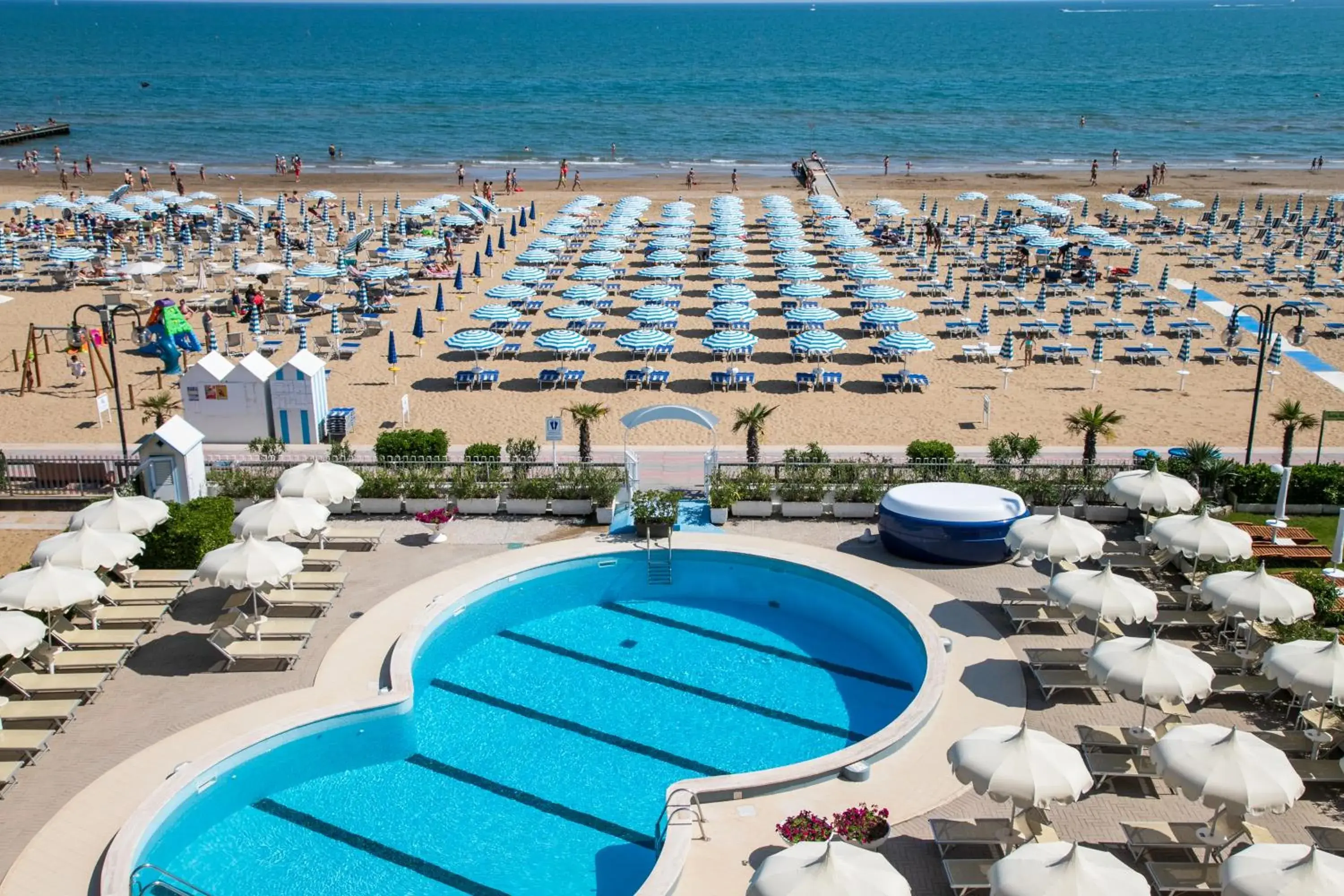 Beach, Pool View in Hotel Galassia Suites & Spa