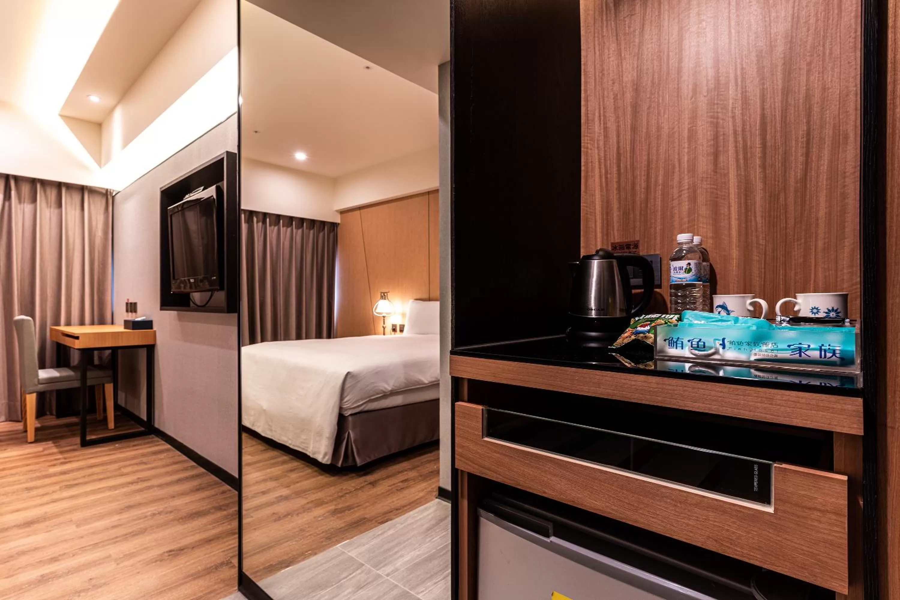 Decorative detail, Bed in Fish Hotel Kaohsiung