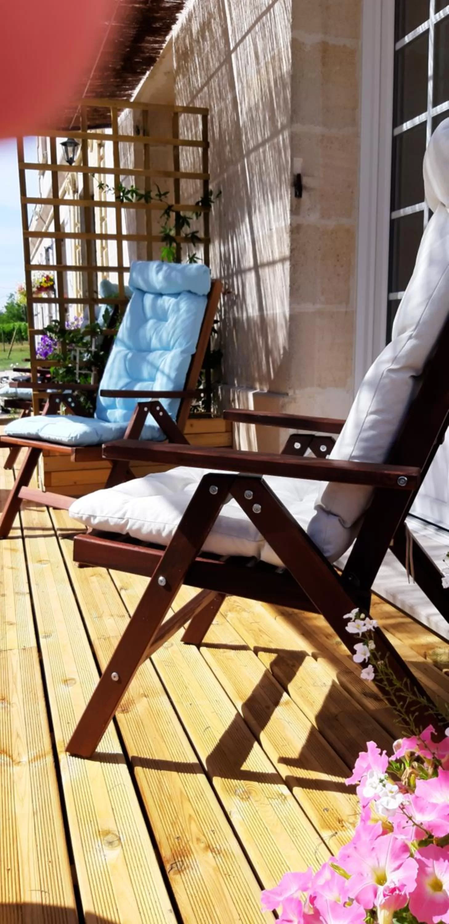 Patio in A L'OMBRE DE LA TREILLE -Proche Saint-Emilion