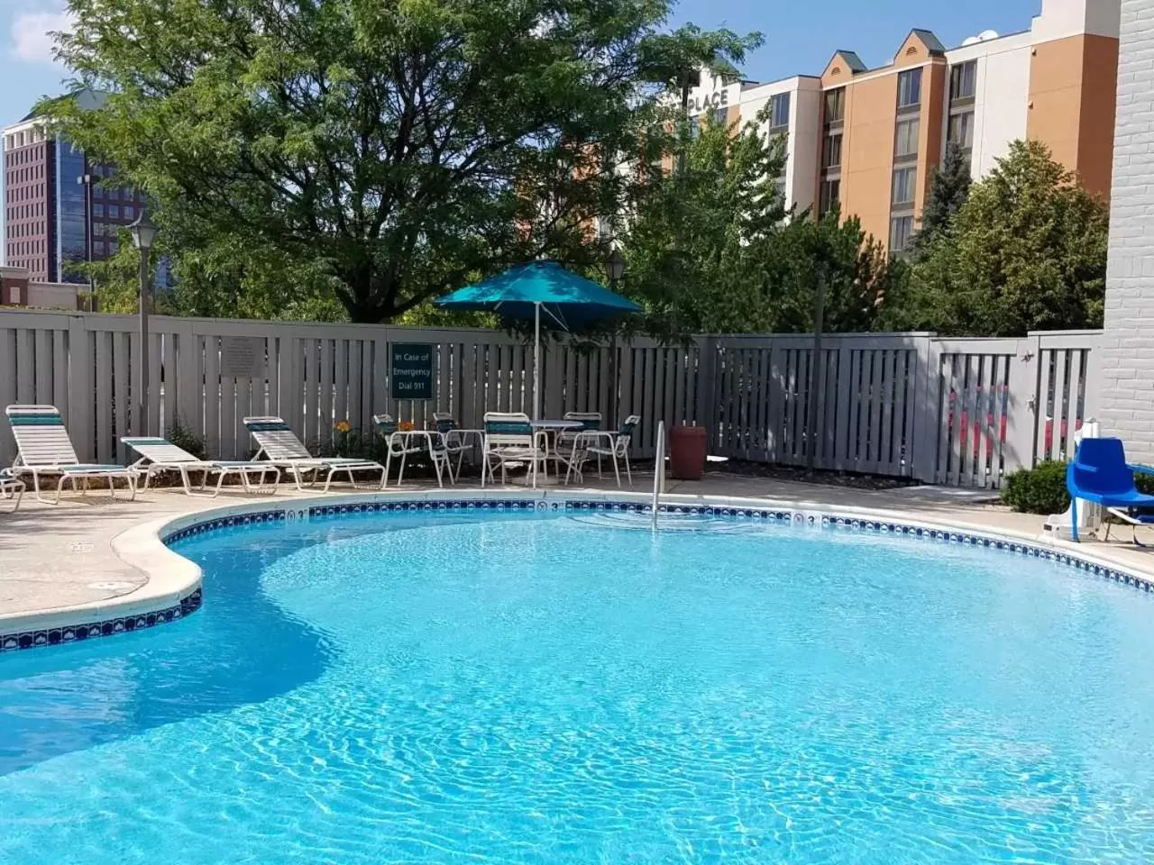 Pool view in Country Inn & Suites by Radisson, Chicago-Hoffman