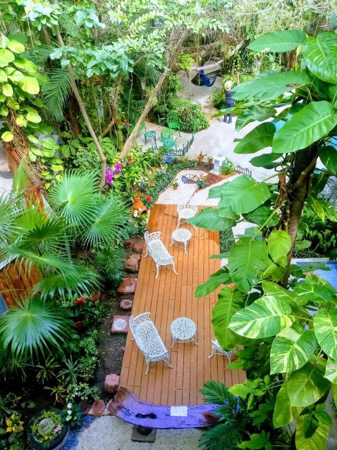 Patio in Eco-hotel El Rey del Caribe