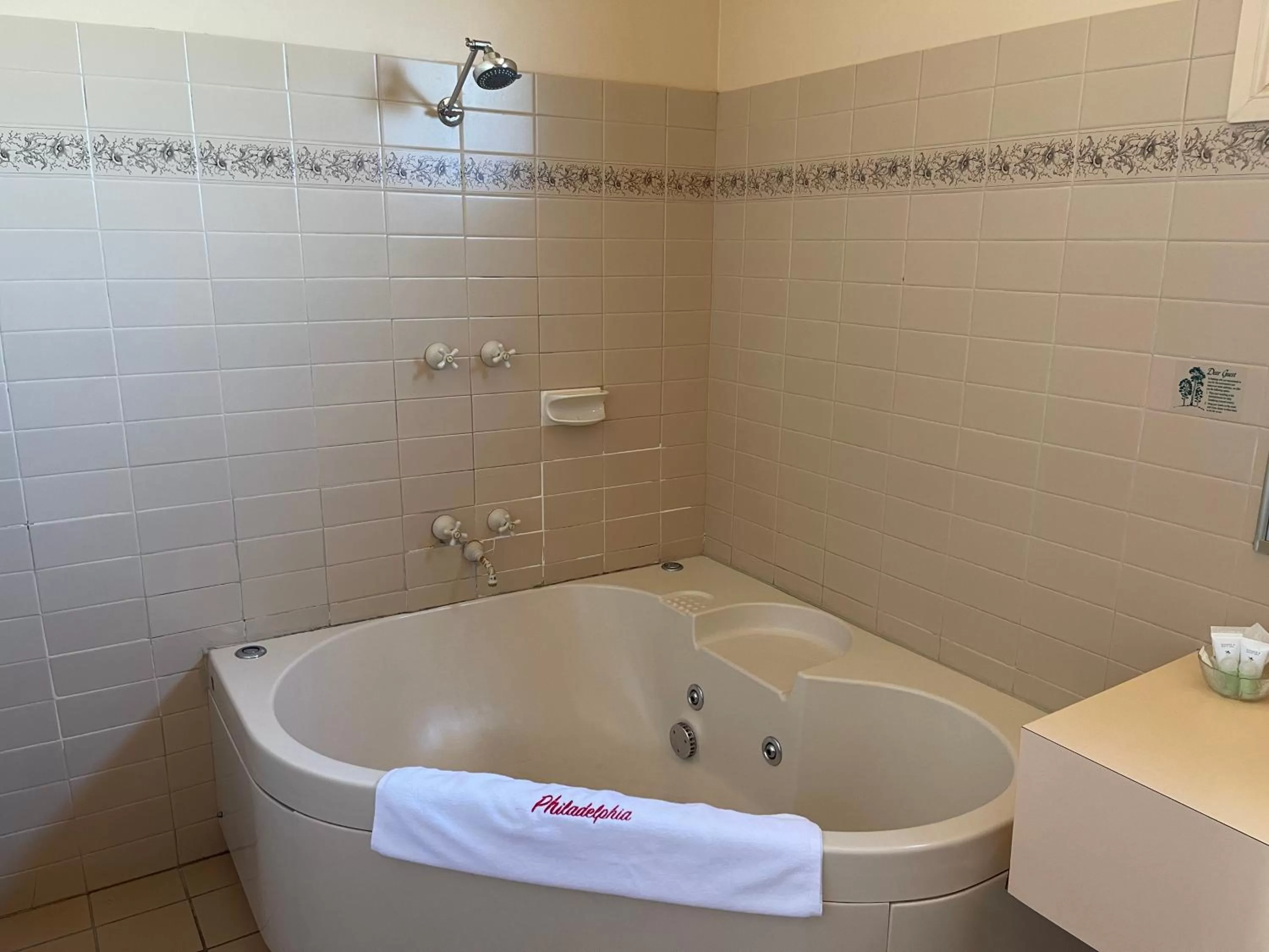 Bathroom in Philadelphia Motor Inn