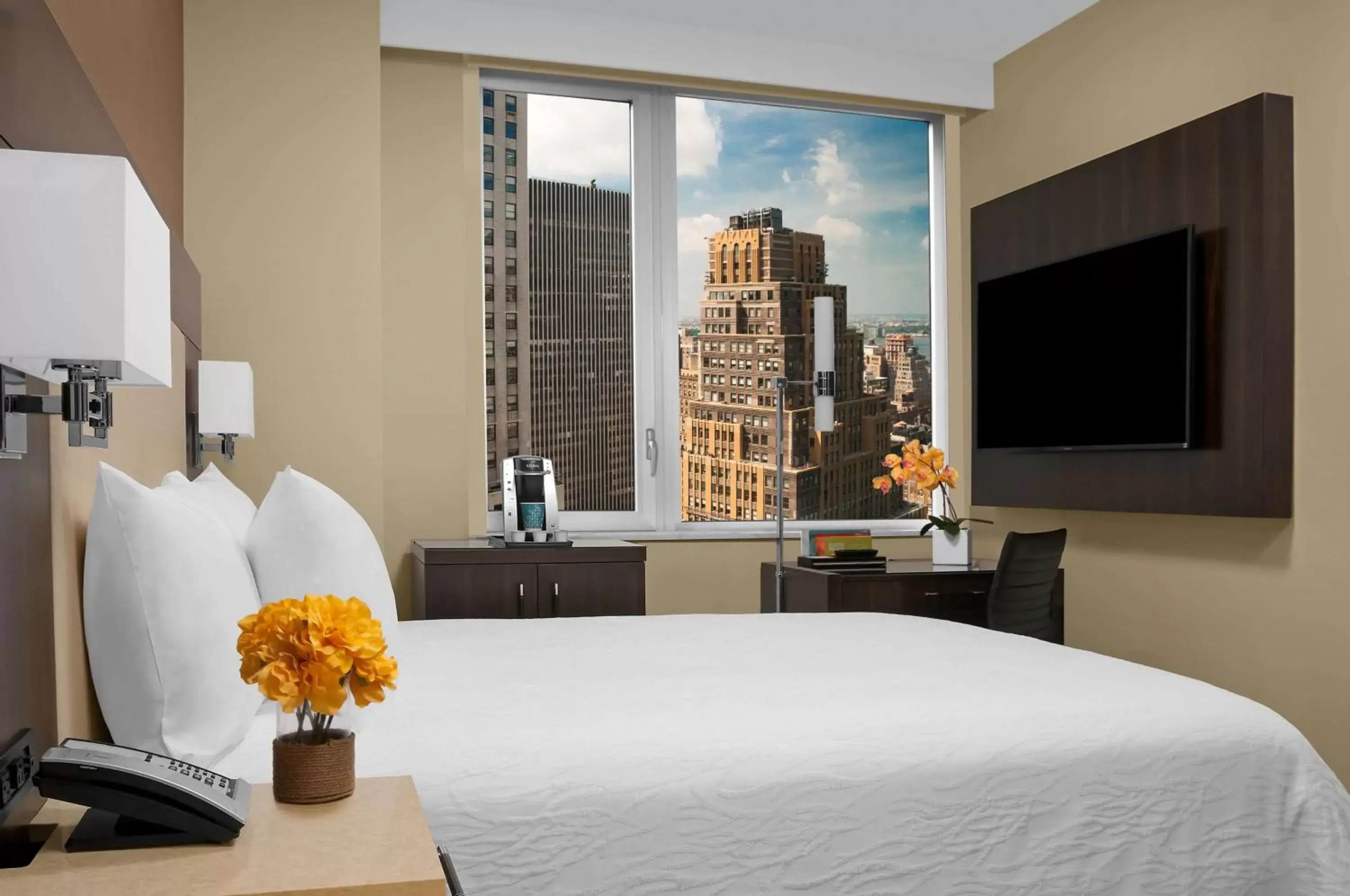 Bed in Hilton Garden Inn New York - Times Square Central