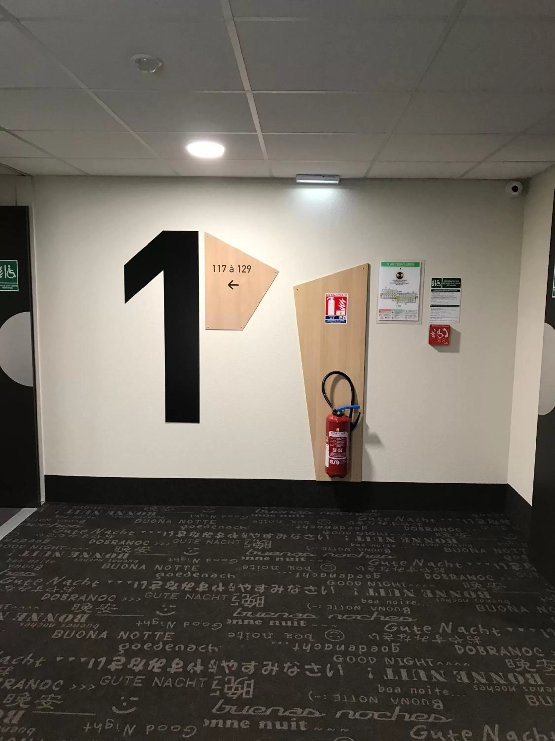 Decorative detail in B&B HOTEL Valence TGV Romans