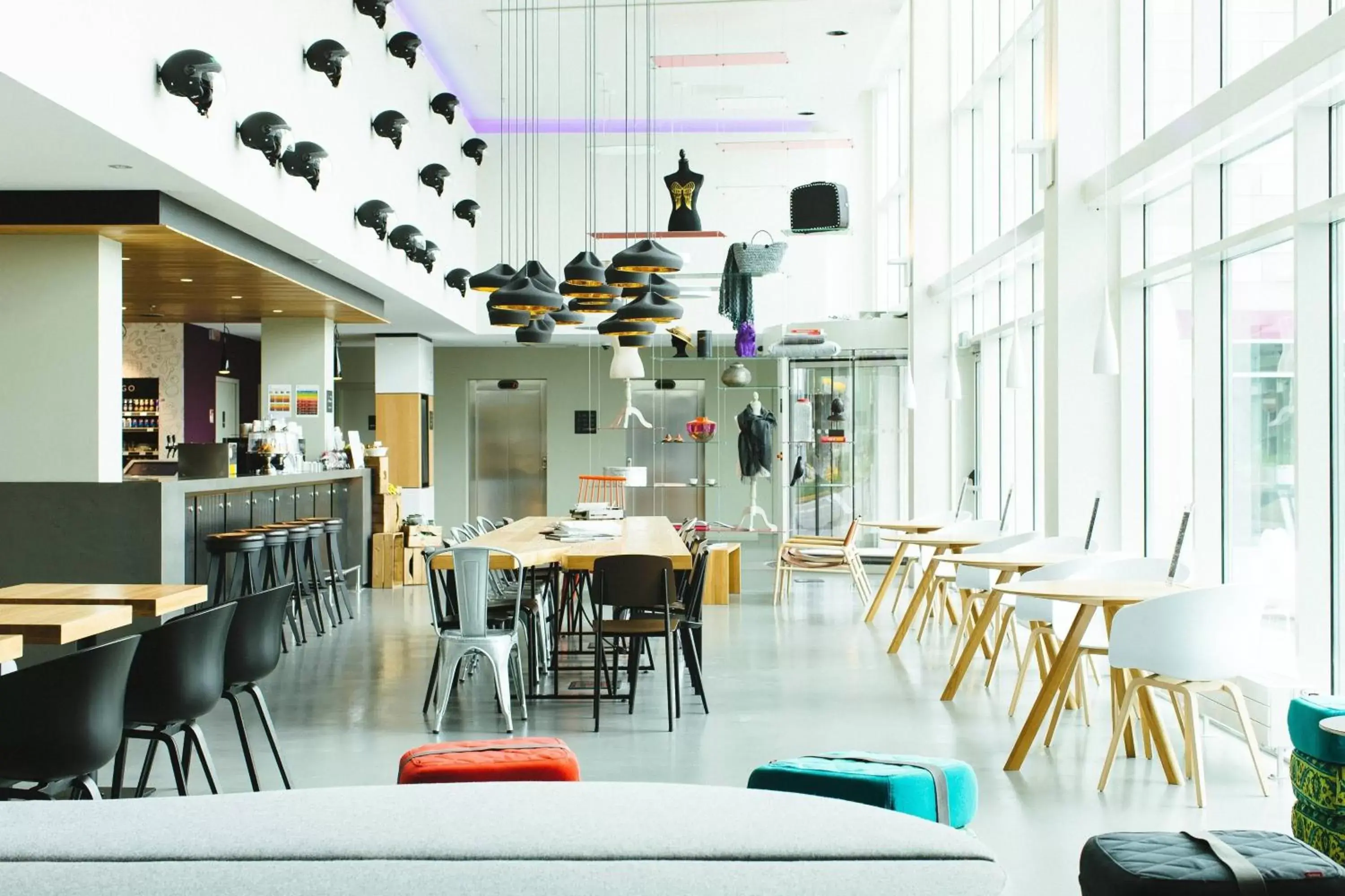 Lobby or reception, Restaurant/Places to Eat in Moxy Milan Malpensa Airport