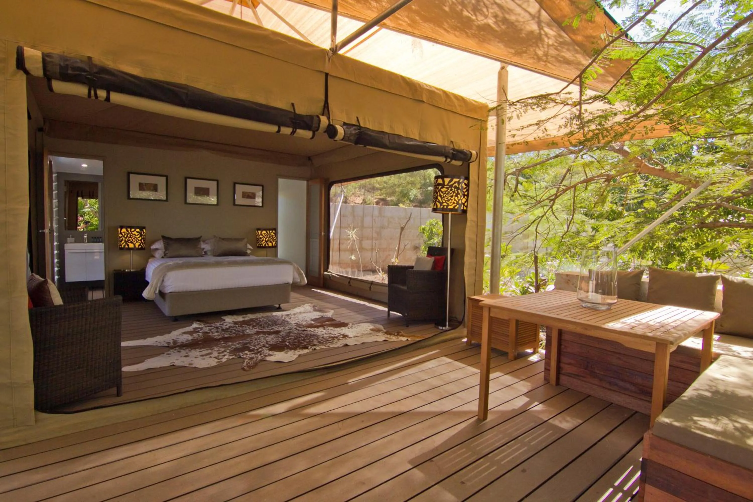 Balcony/Terrace, Bed in The Billi Resort