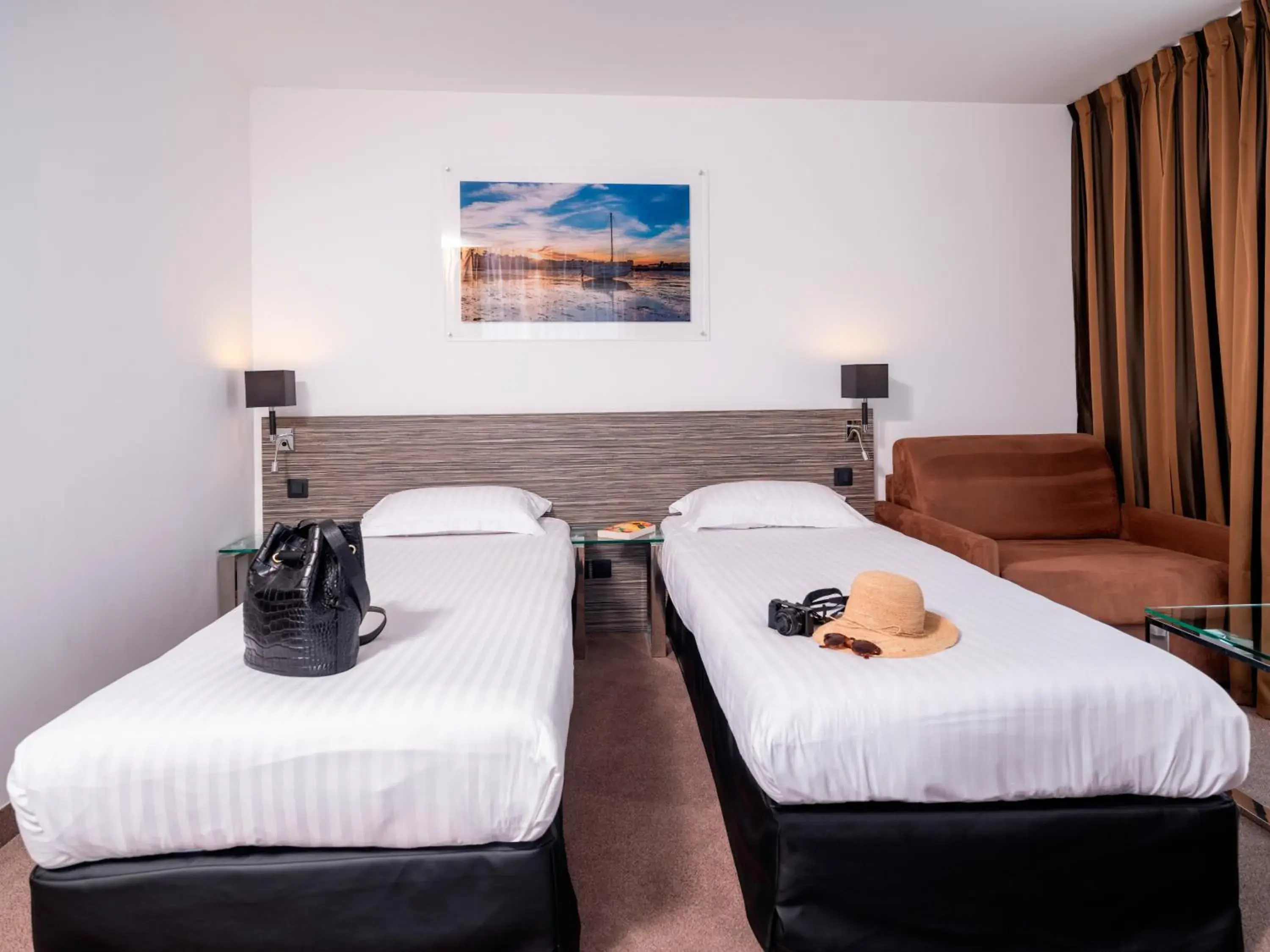 Twin Room in Golden Tulip La Baule Twin Room in Golden Tulip La Baule