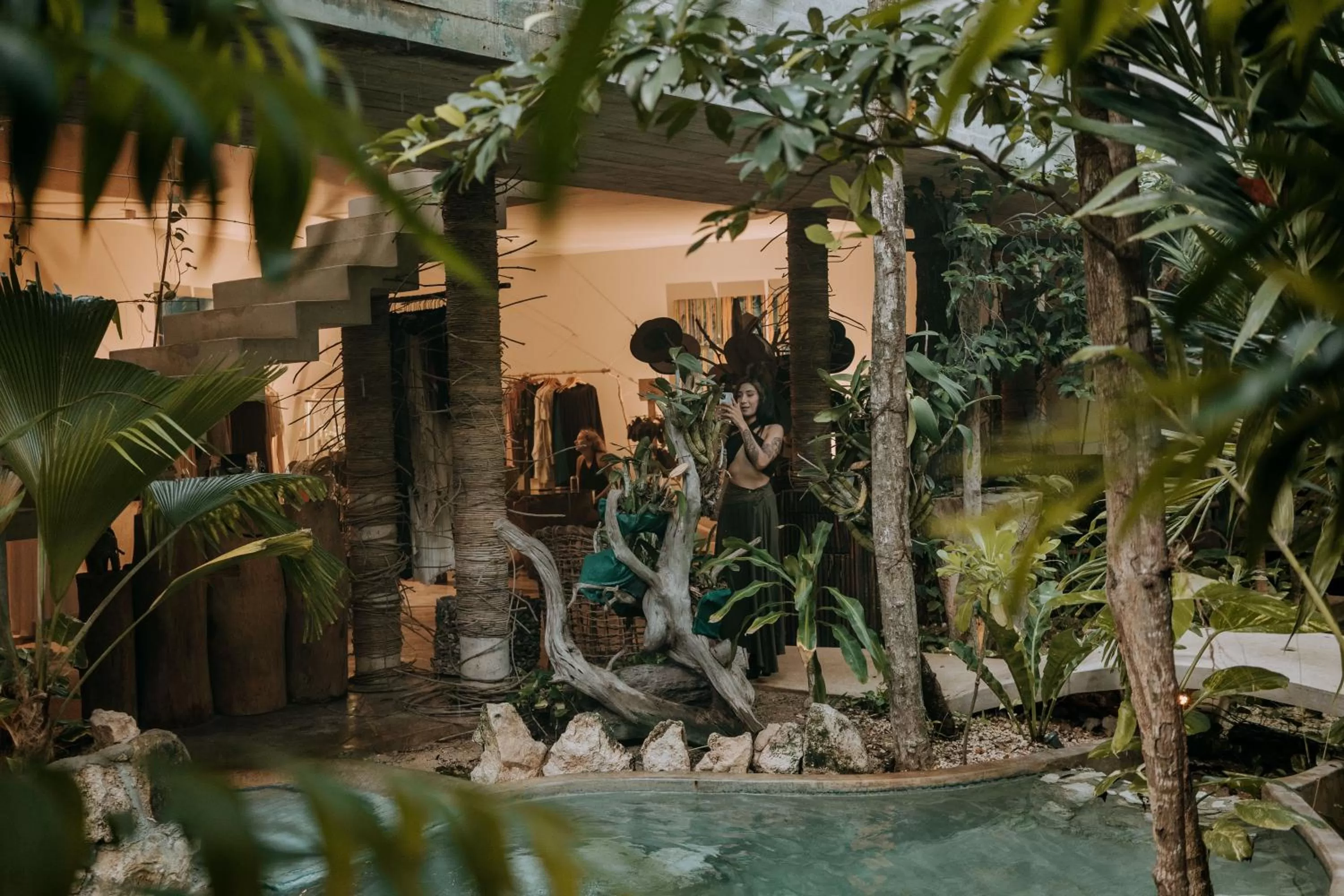 Garden in Orchid House Tulum Jungle