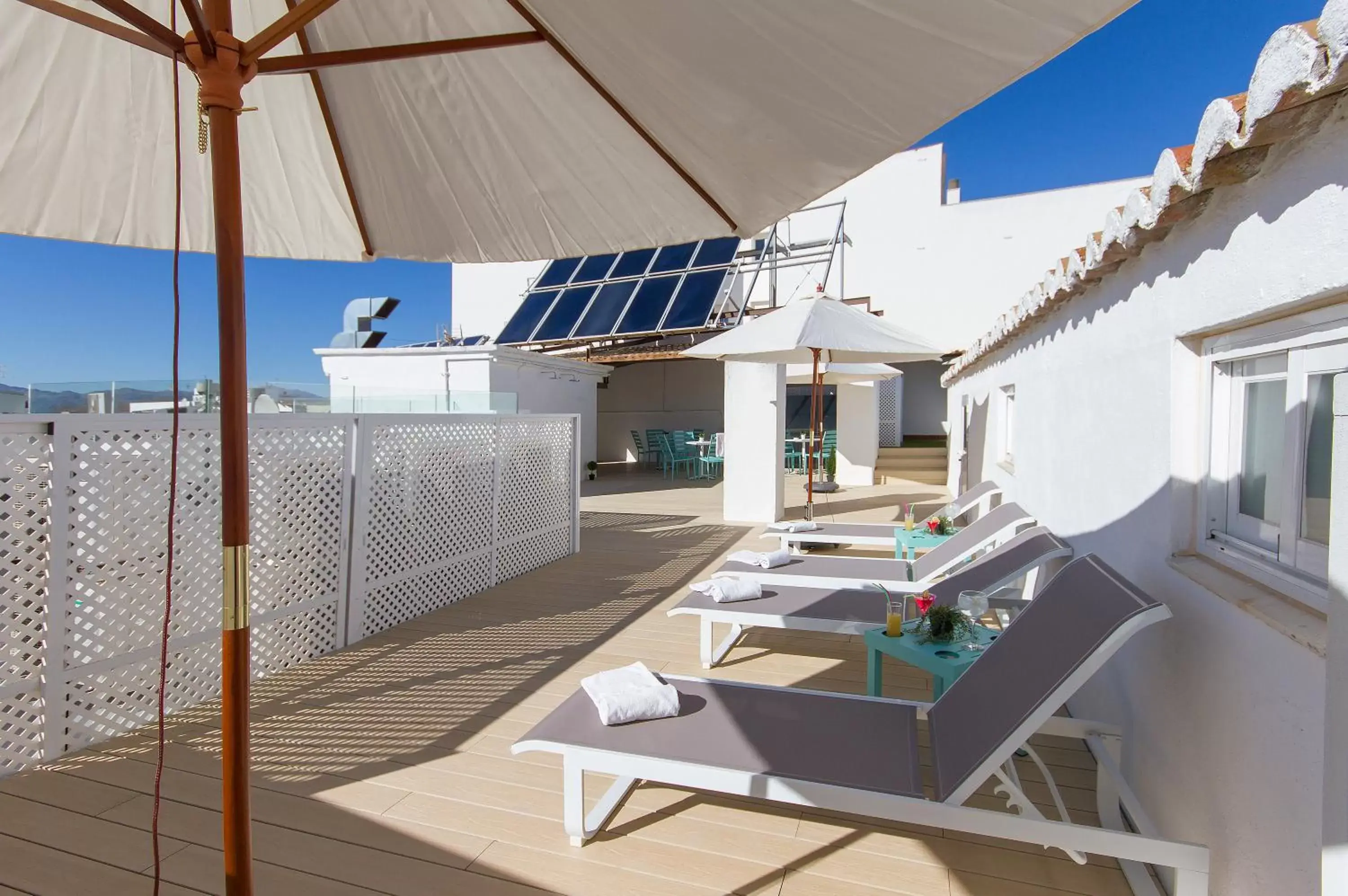 Balcony/Terrace in Hotel El Tajo & SPA