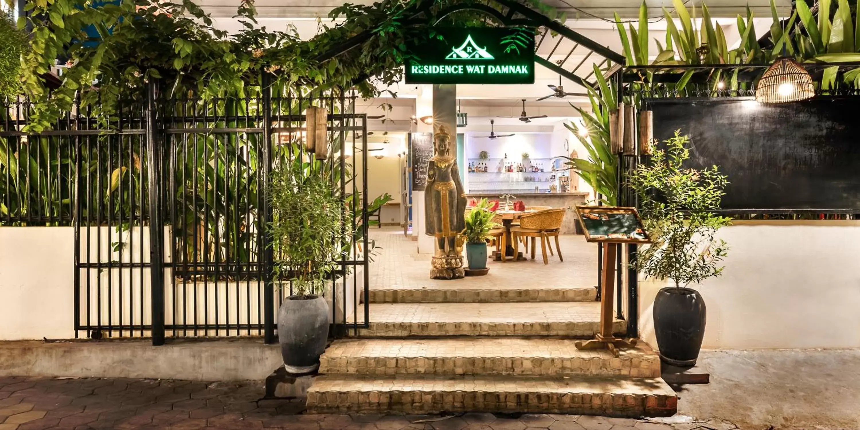 Quiet street view in Residence Wat Damnak Quiet street view in Residence Wat Damnak