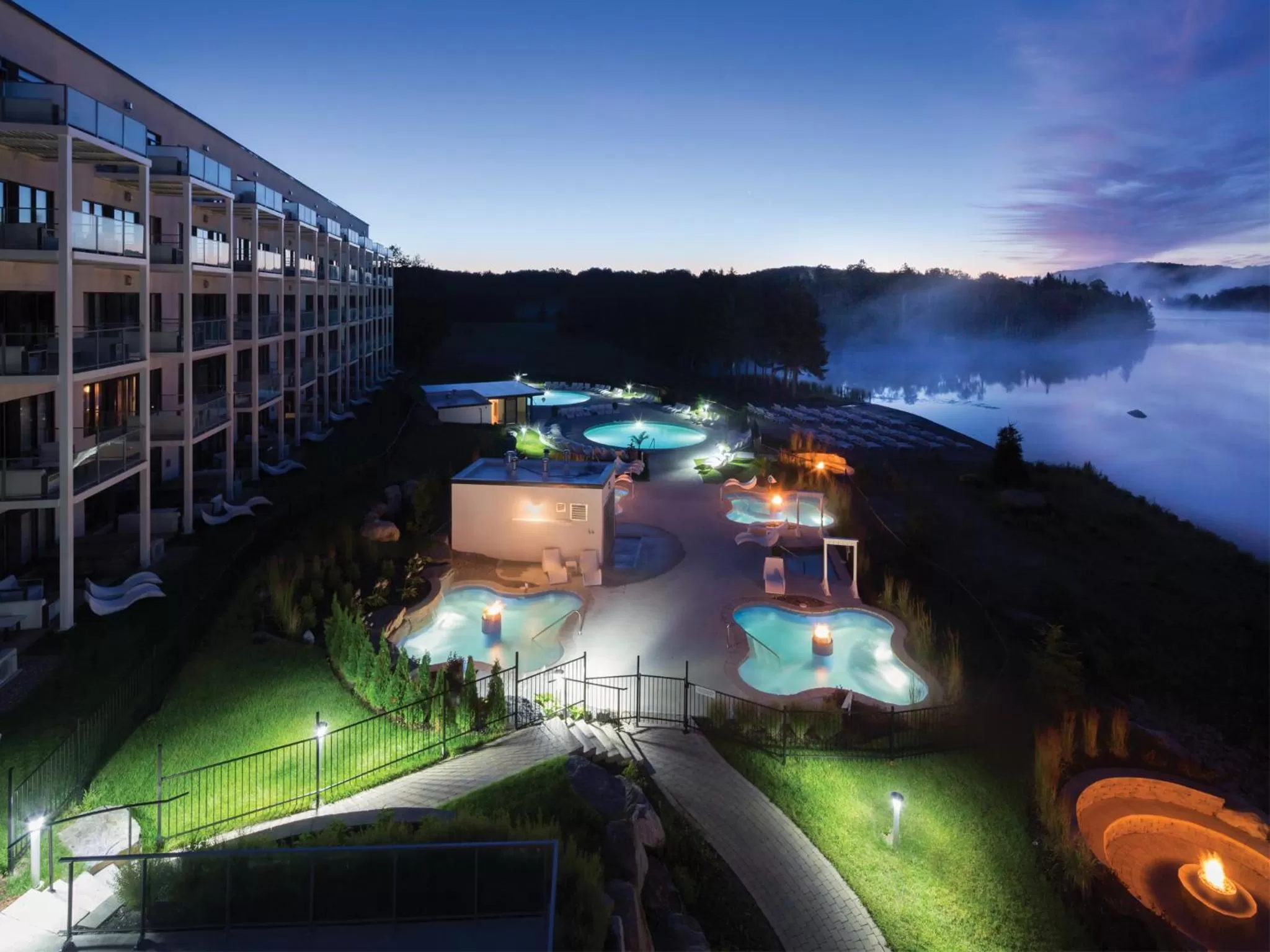 Bird's eye view in Estérel Resort