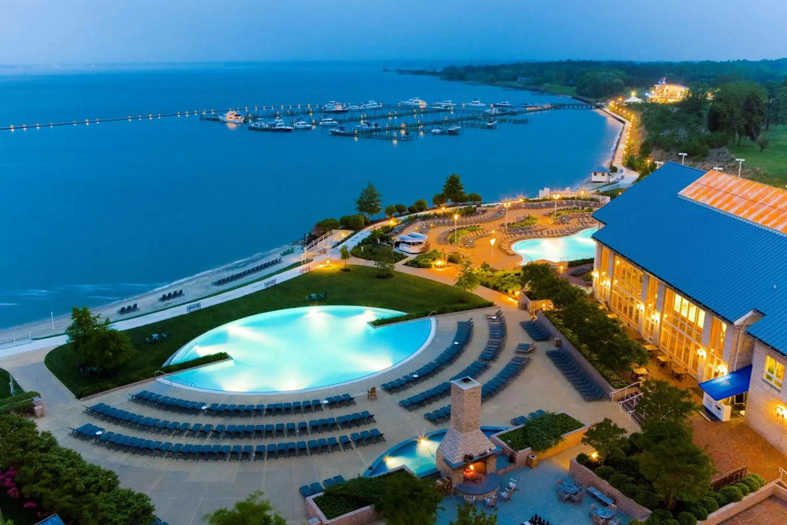 Swimming pool, Bird's-eye View in Hyatt Regency Chesapeake Bay Golf Resort, Spa & Marina