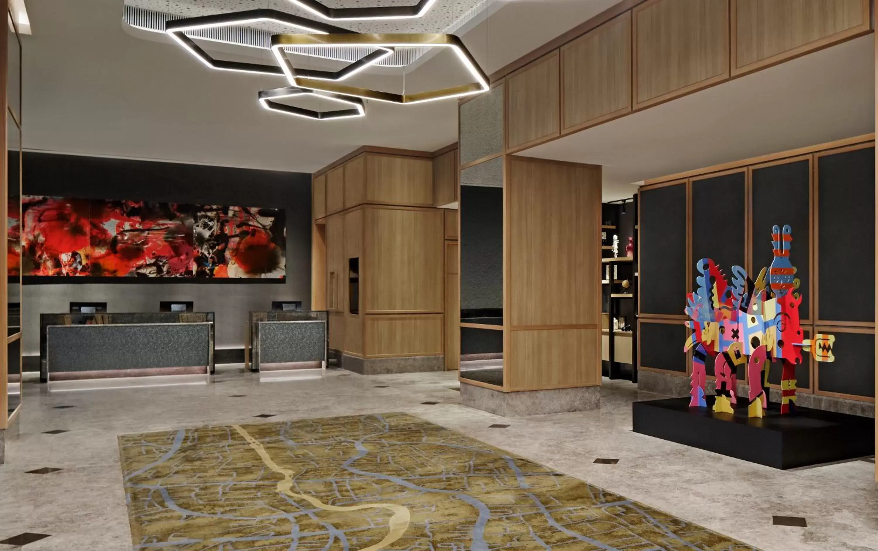 Lobby or reception, Lobby/Reception in Four Points by Sheraton Surabaya, Pakuwon Indah