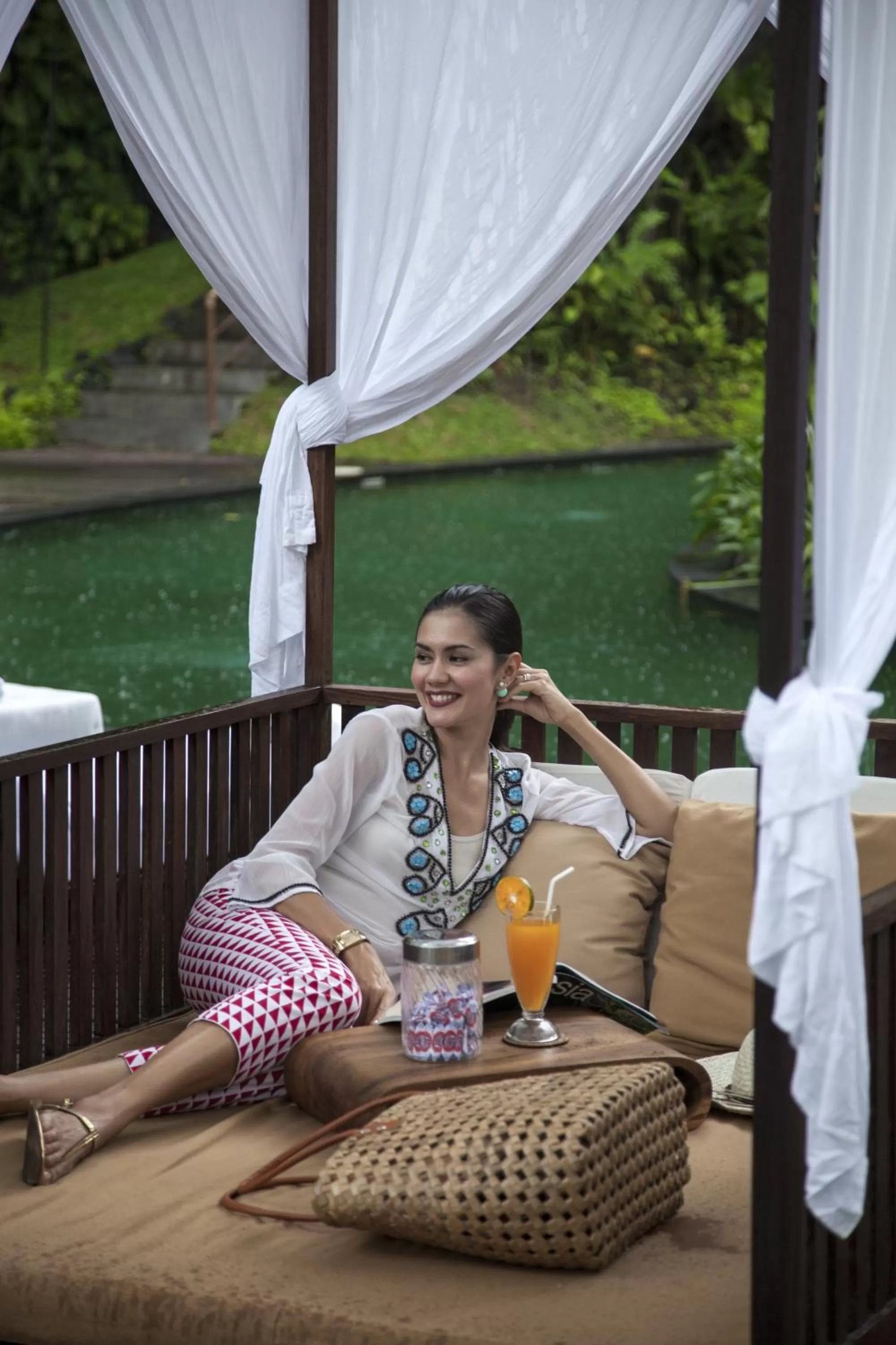 Seating area in Komaneka at Bisma Ubud