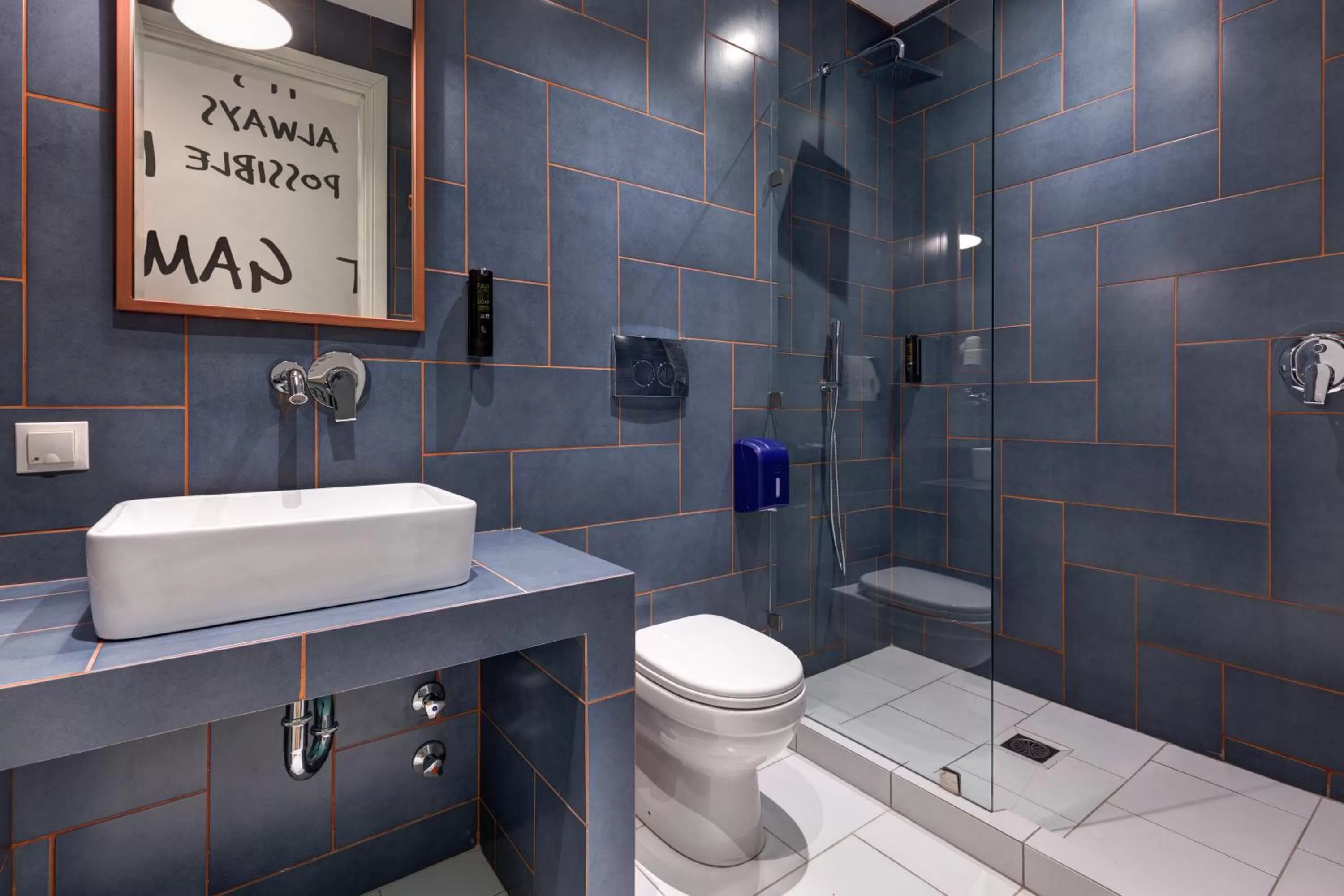 Bathroom in Colors Urban Hotel Thessaloniki