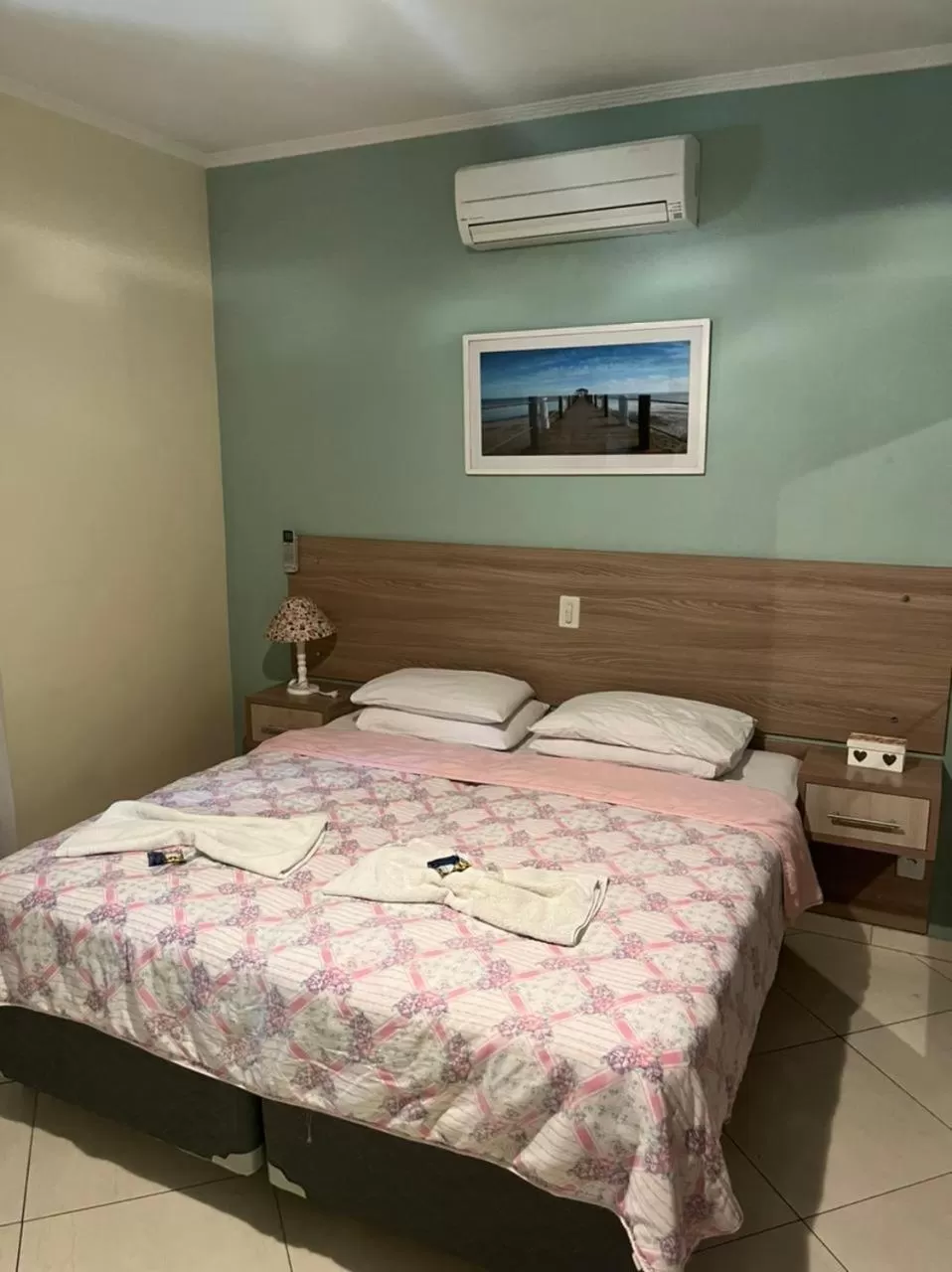 Bed in Hotel Vitória