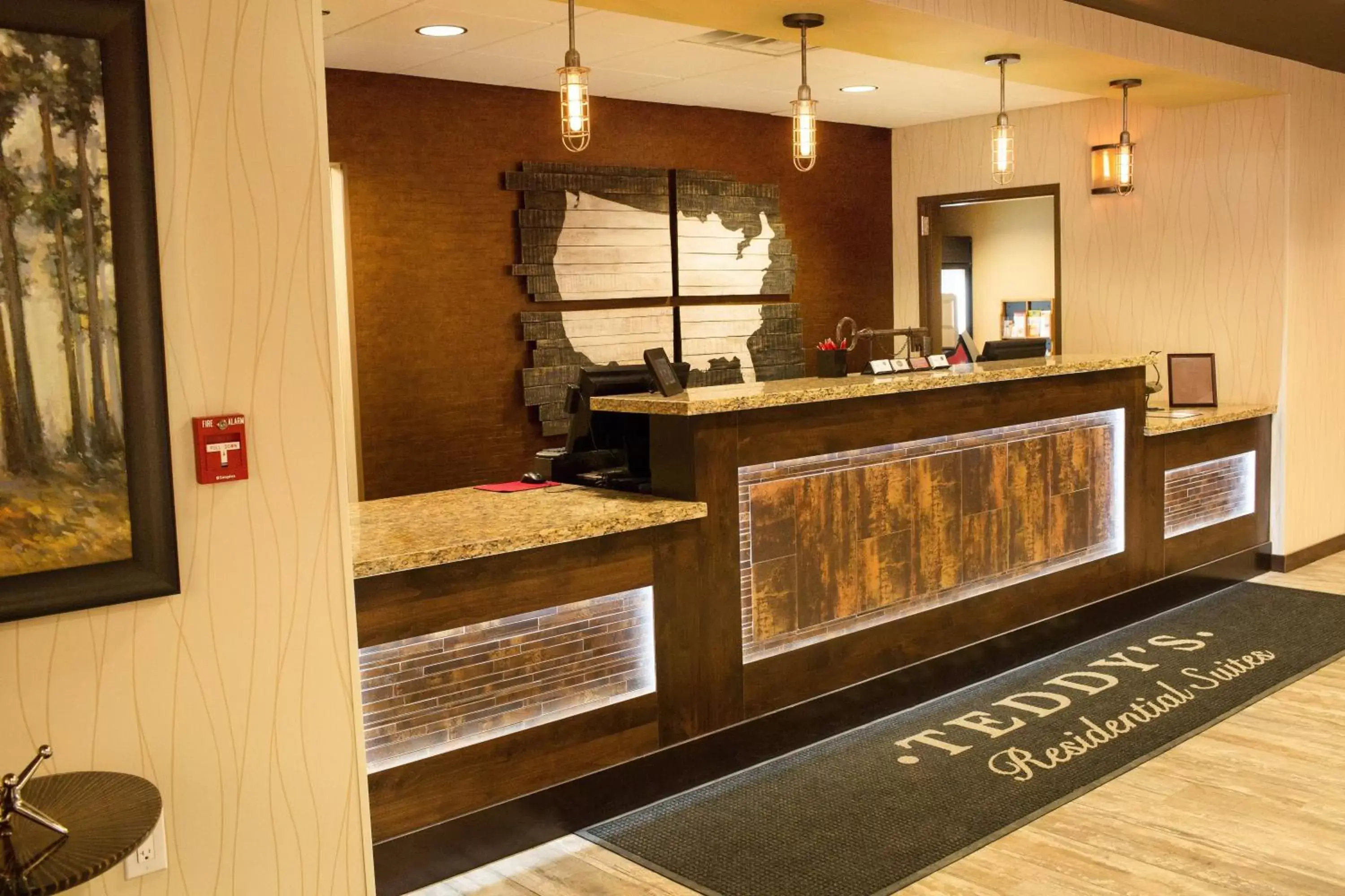 Lobby or reception, Lobby/Reception in Teddy's Residential Suites Watford City